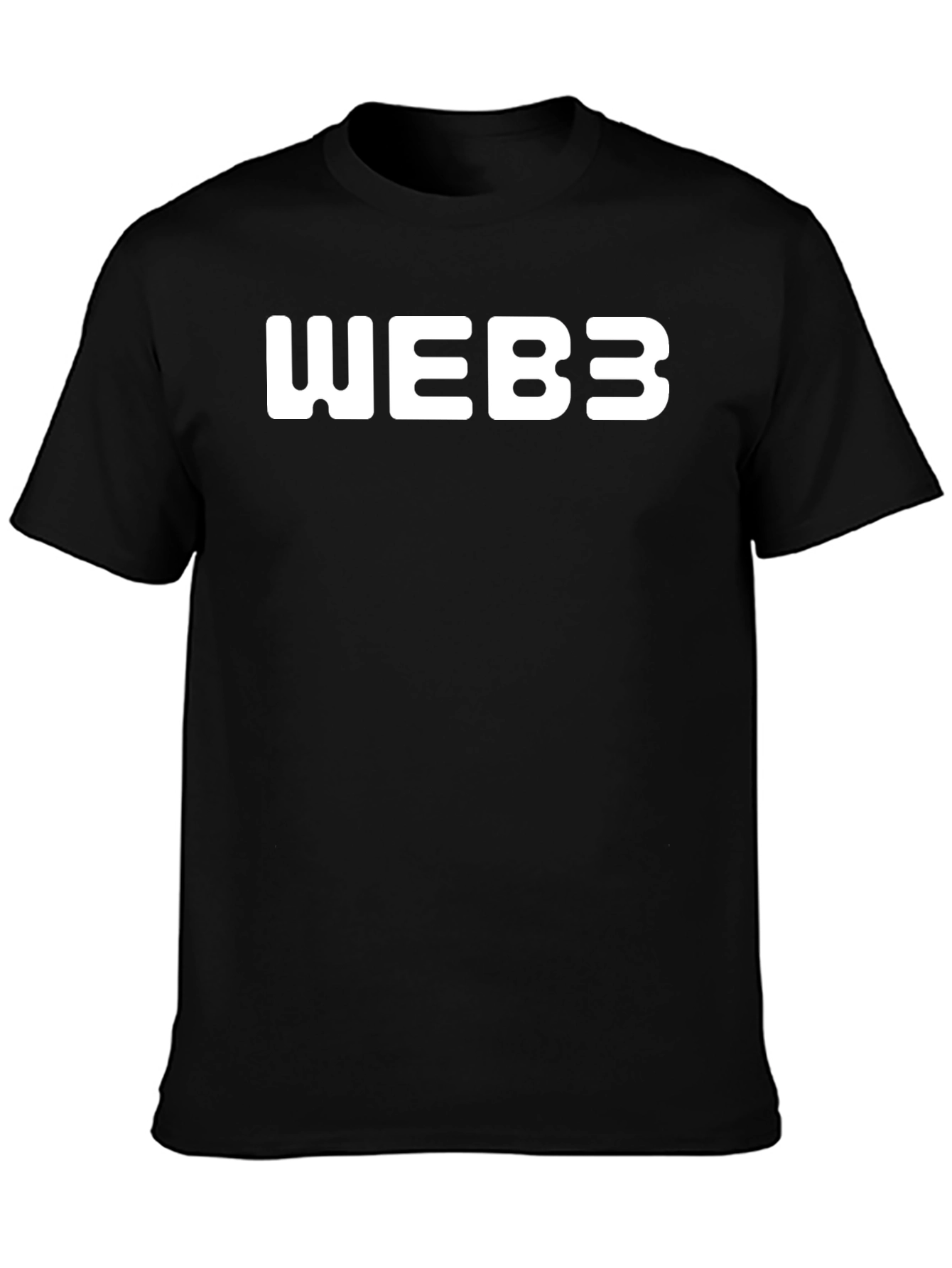 Web3 Black Graphic Tee - Casual Style