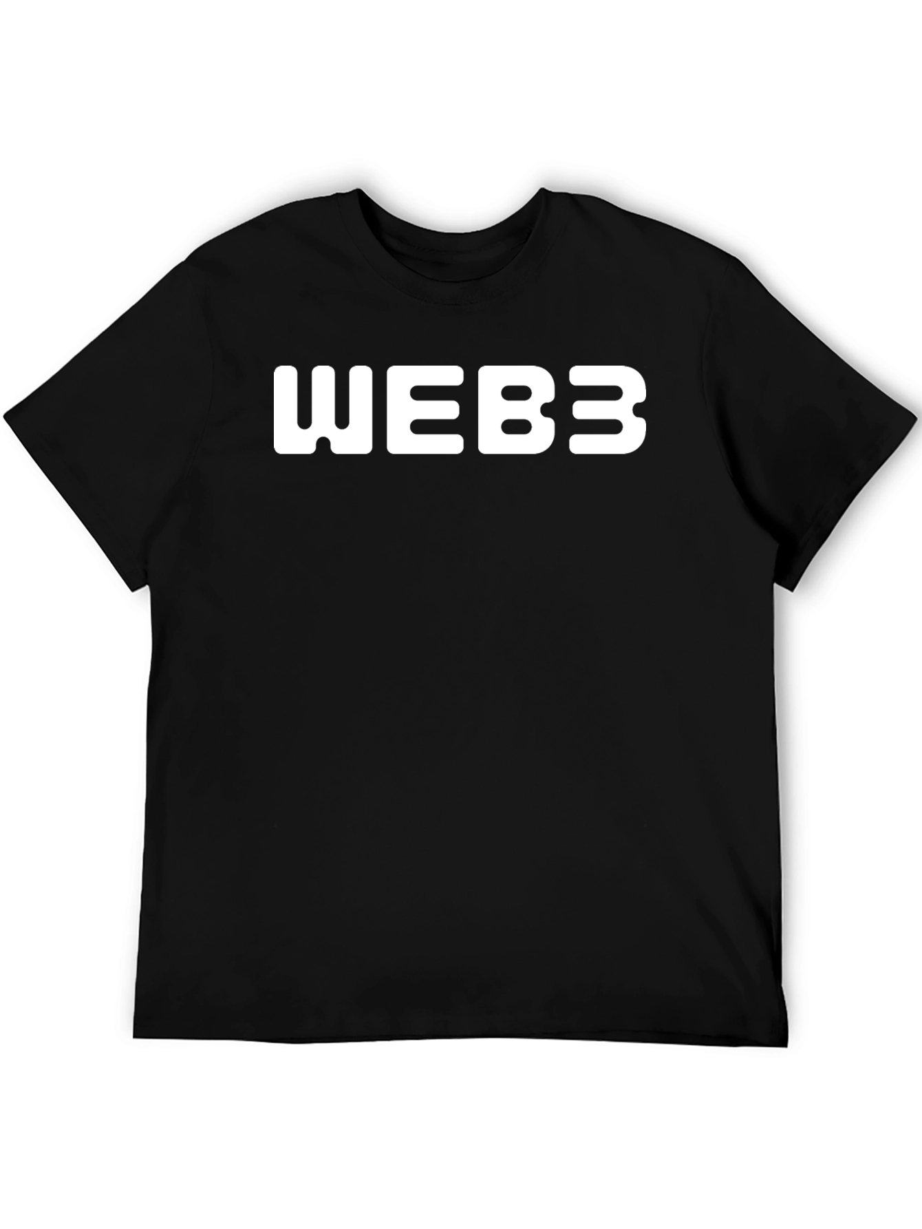 Web3 Black Graphic Tee - Casual Style