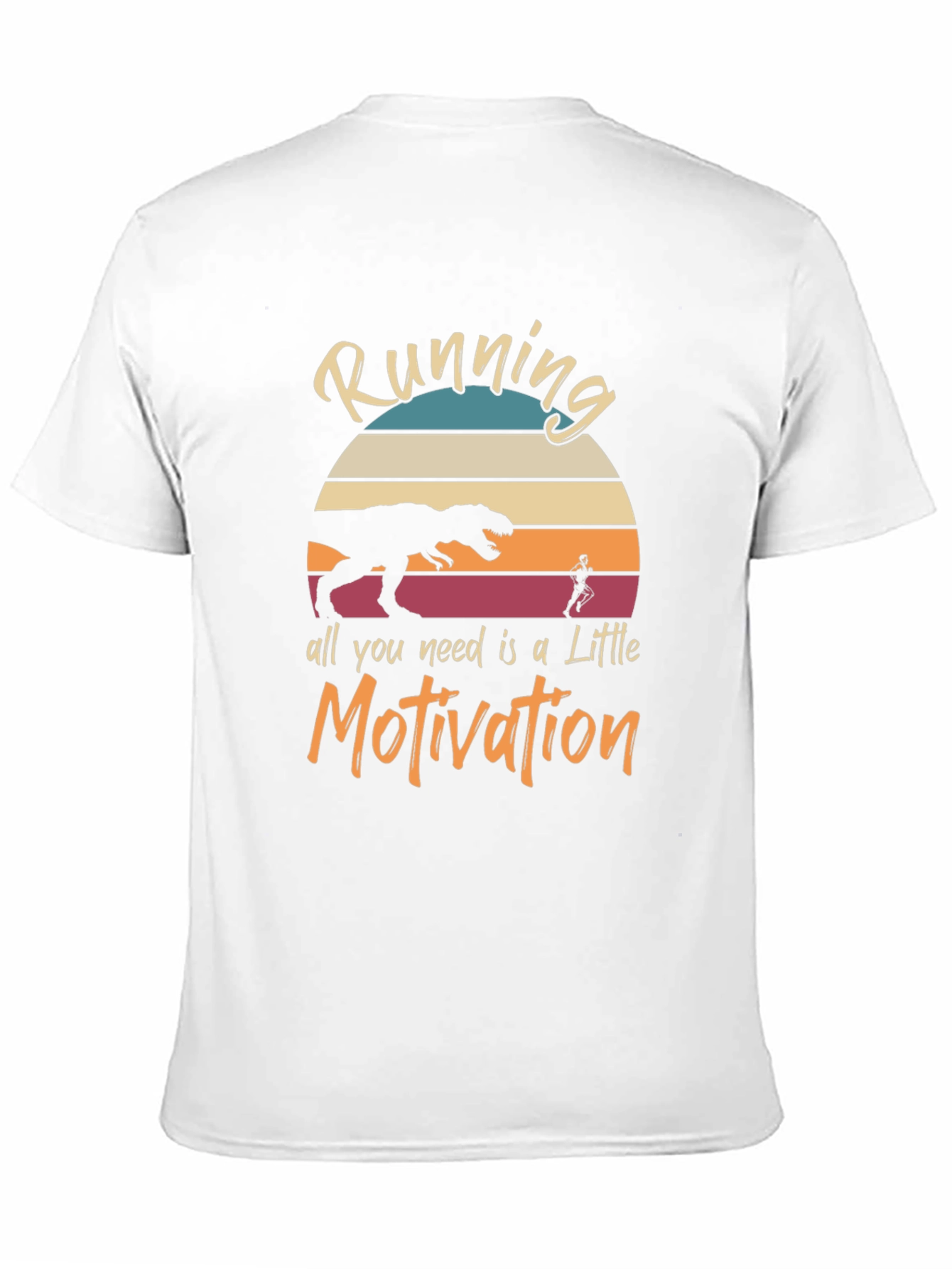 Running Motivation T-Shirt - Dinosaur Chaser