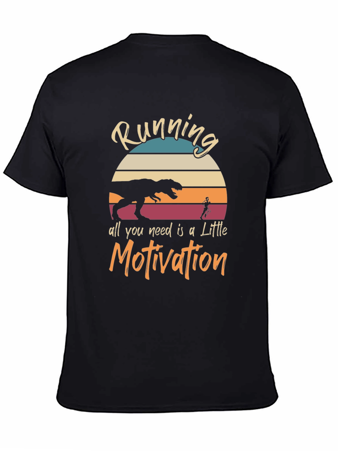 Running Motivation T-Shirt - Dinosaur Chaser