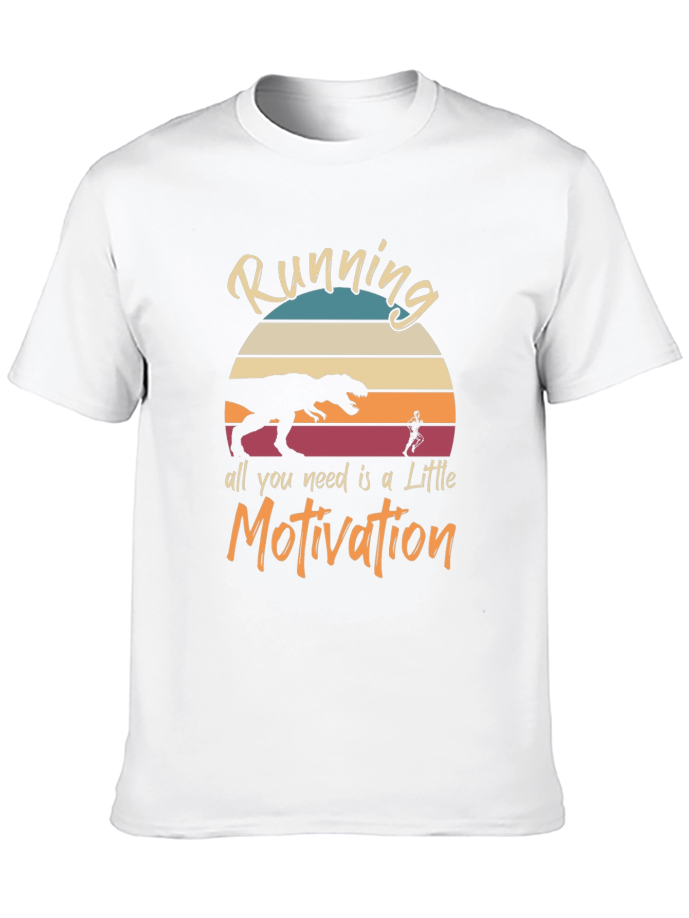 Running Motivation T-Shirt - Dinosaur Chaser