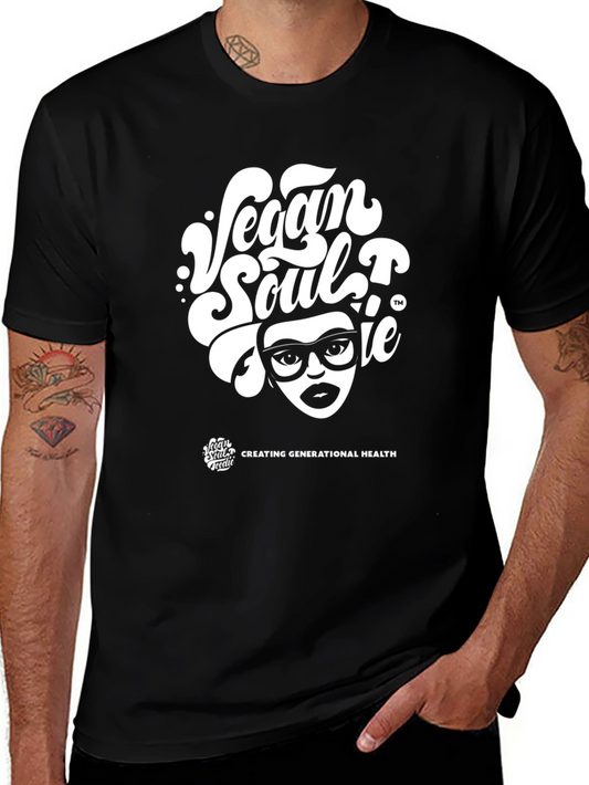 Vegan Soul T-Shirt - Black Graphic Tee