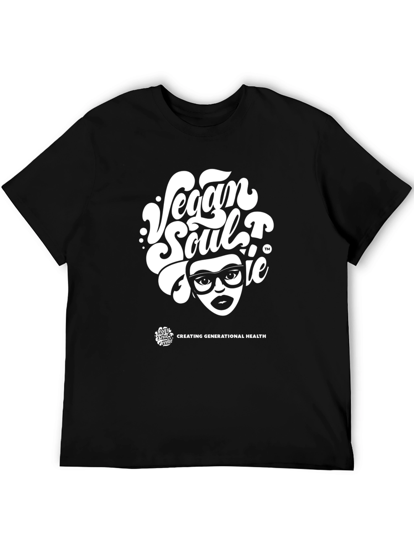Vegan Soul T-Shirt - Black Graphic Tee
