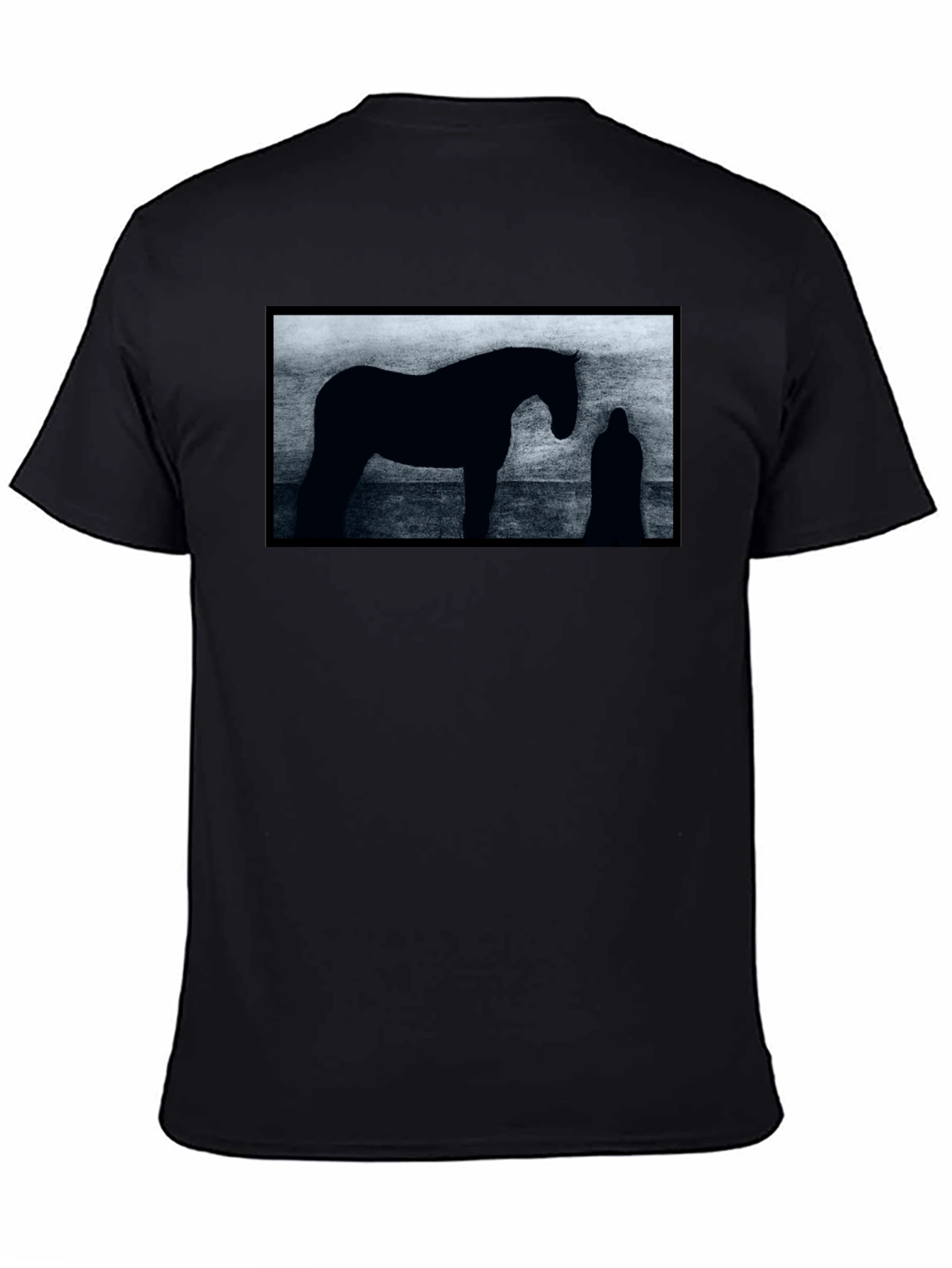 Silhouette Horse Graphic T-Shirt - Unisex Black Tee