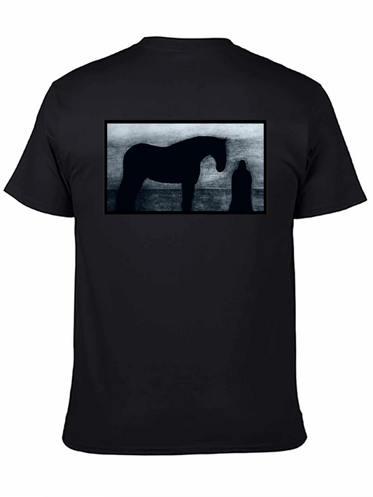 Silhouette Horse Graphic T-Shirt - Unisex Black Tee