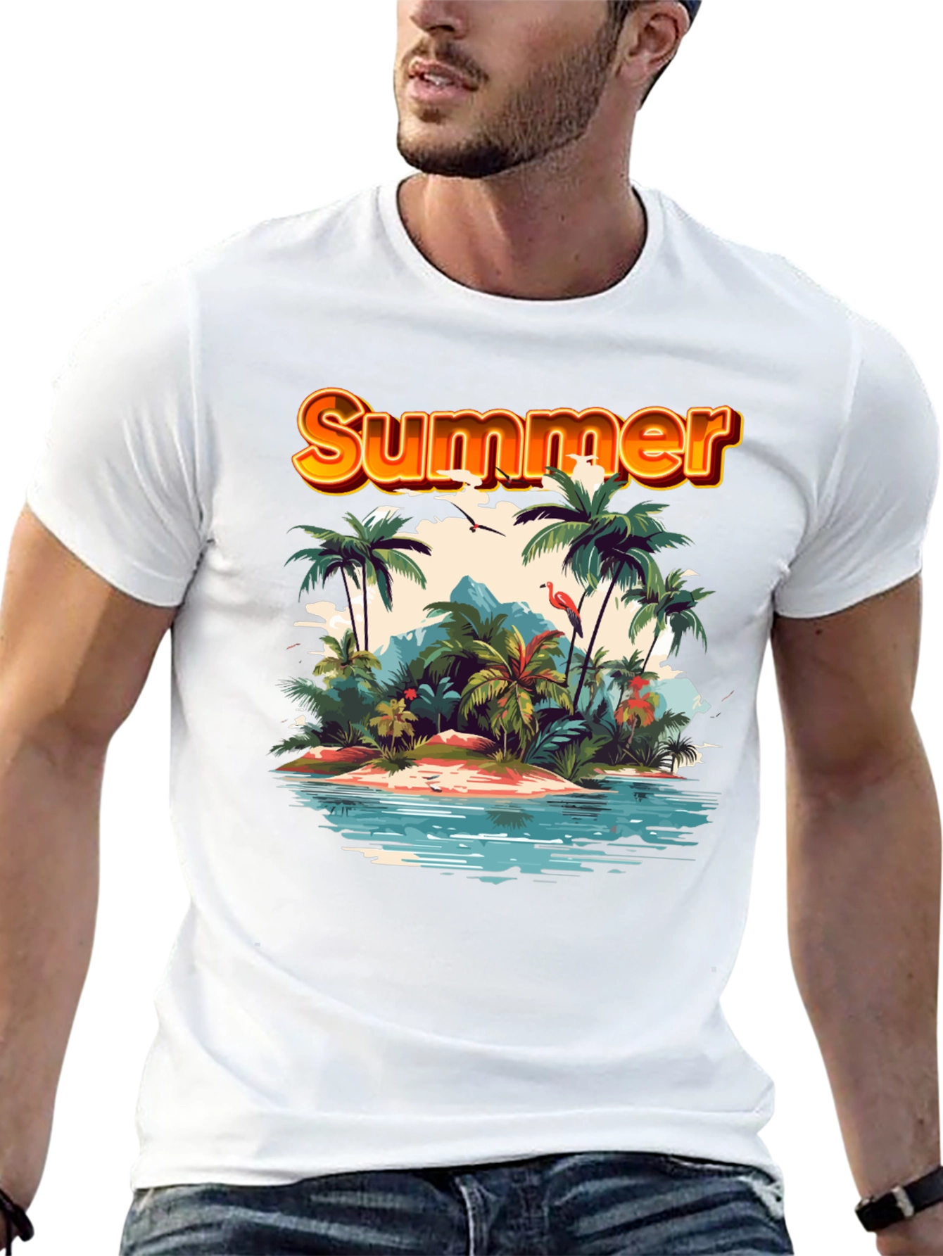 Summer Island Graphic Tee