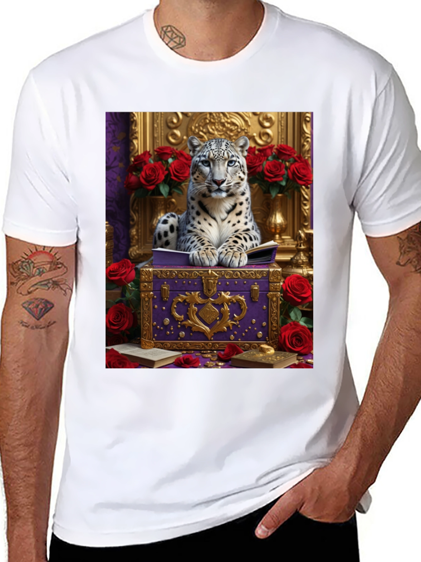 Royal Snow Leopard T-Shirt