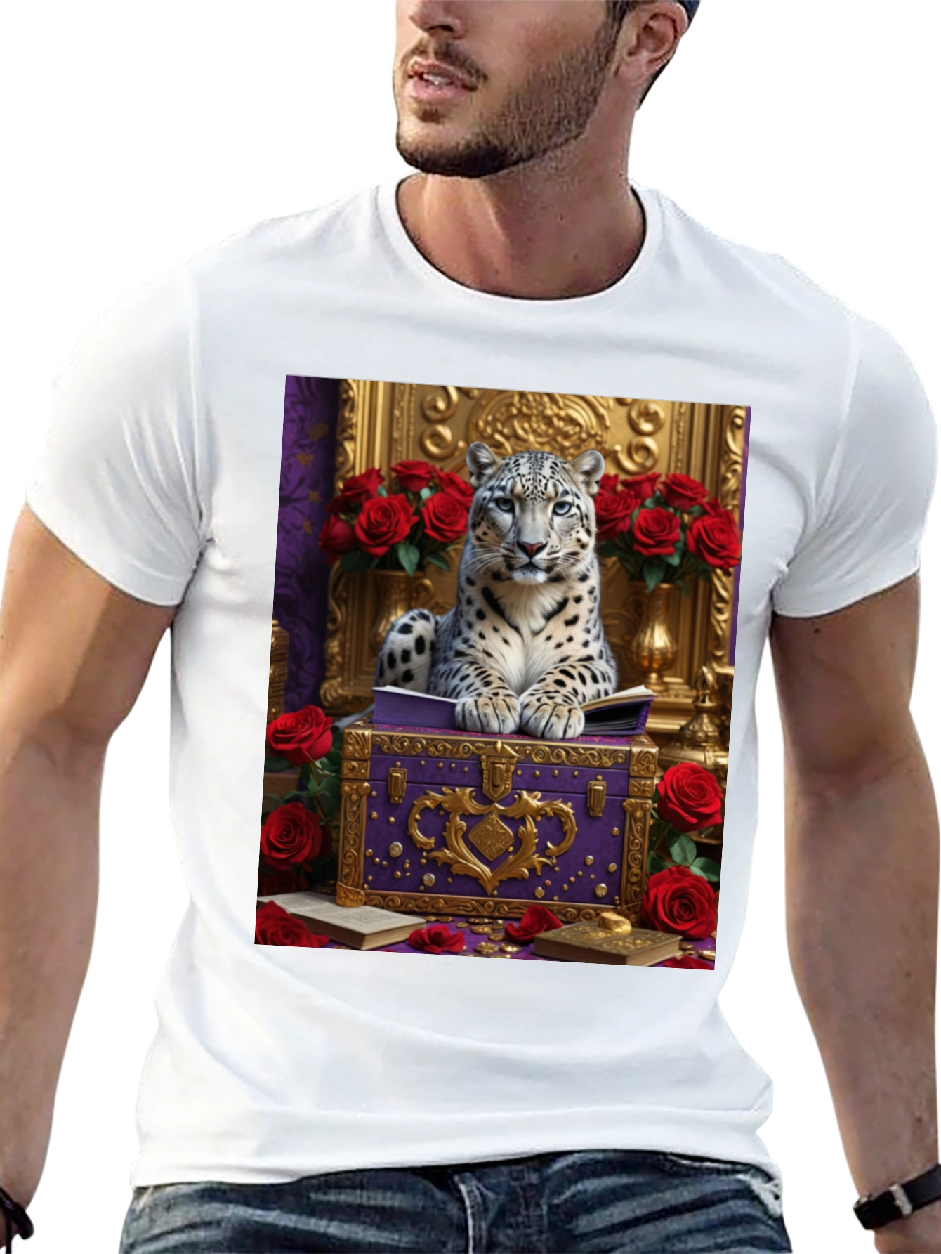 Royal Snow Leopard T-Shirt