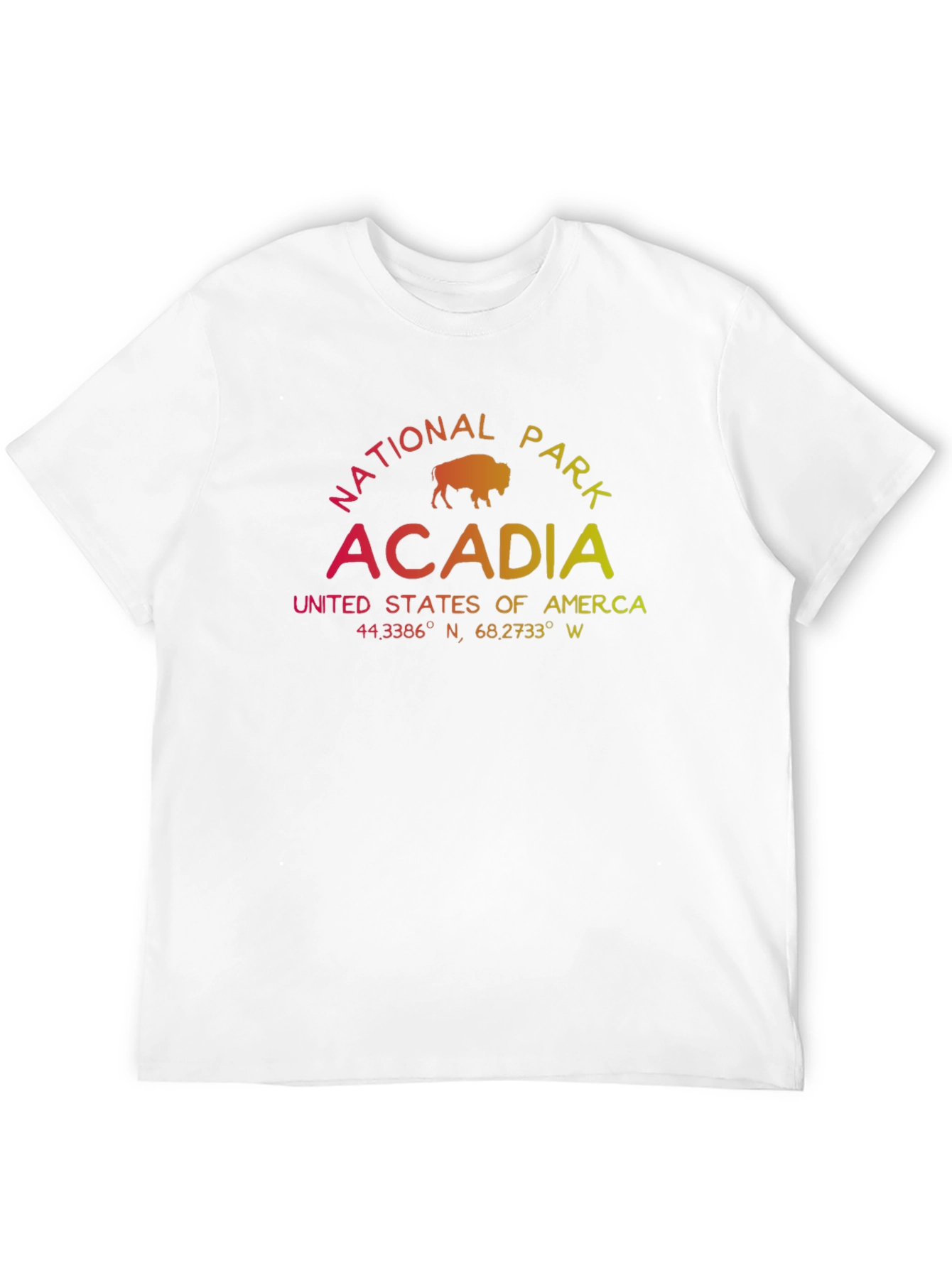 Acadia National Park T-Shirt - Gradient Graphic Tee