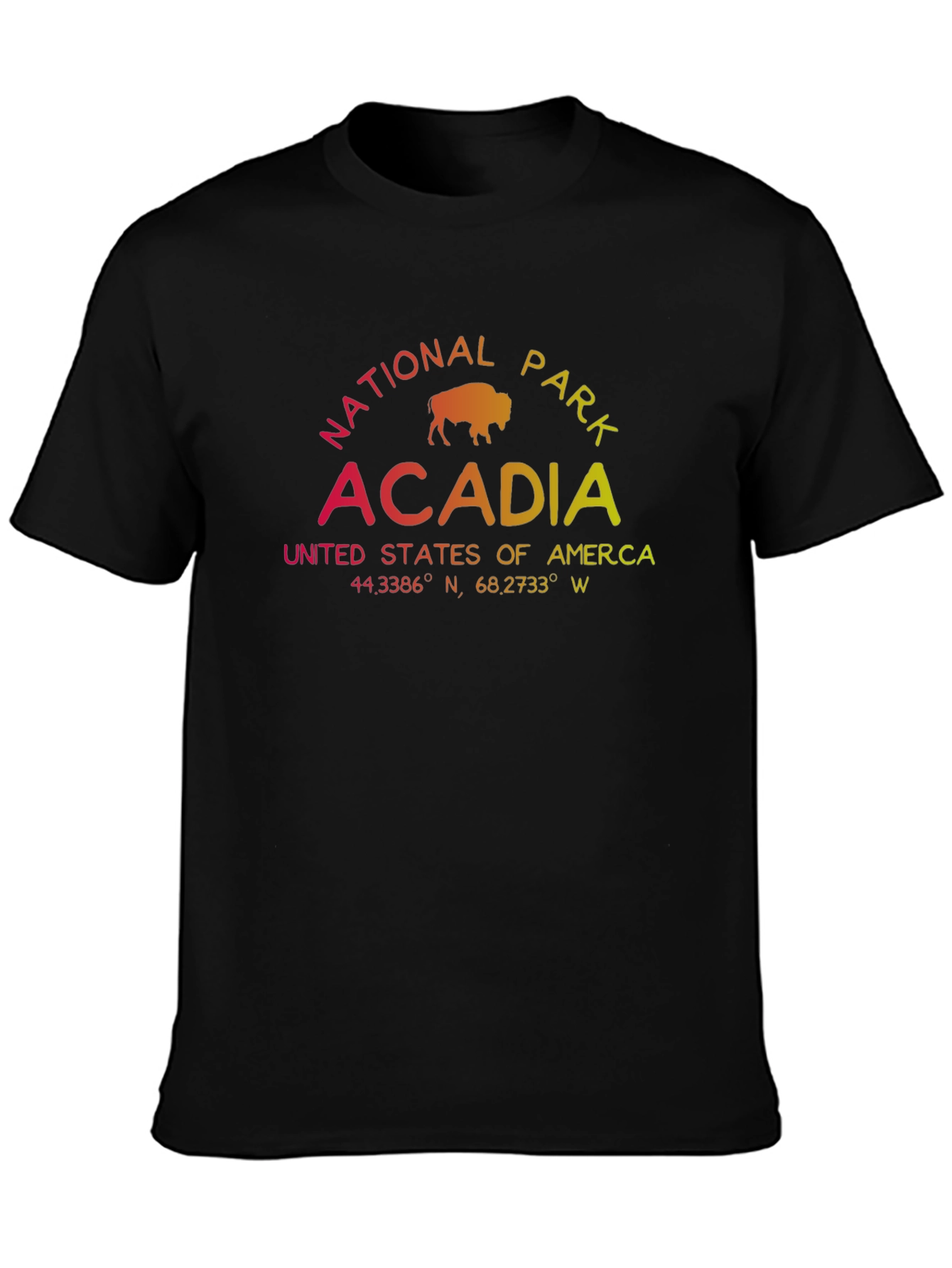 Acadia National Park T-Shirt - Gradient Graphic Tee