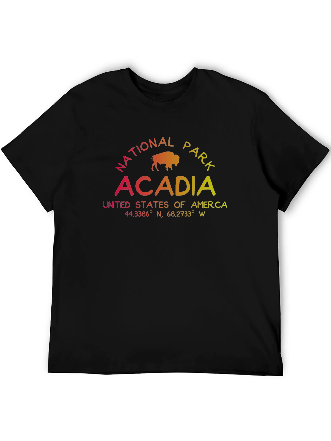 Acadia National Park T-Shirt - Gradient Graphic Tee