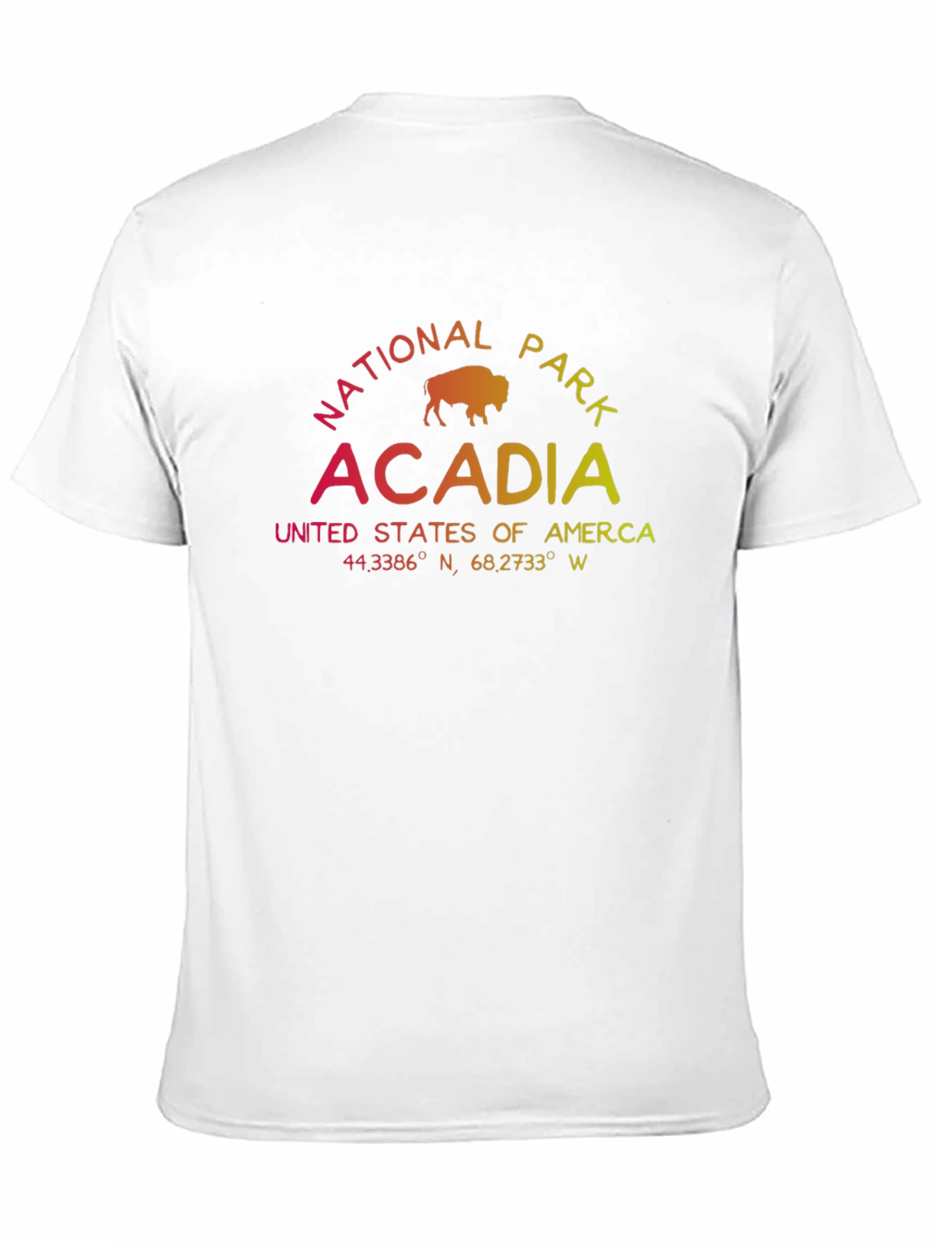 Acadia National Park T-Shirt - Gradient Graphic Tee