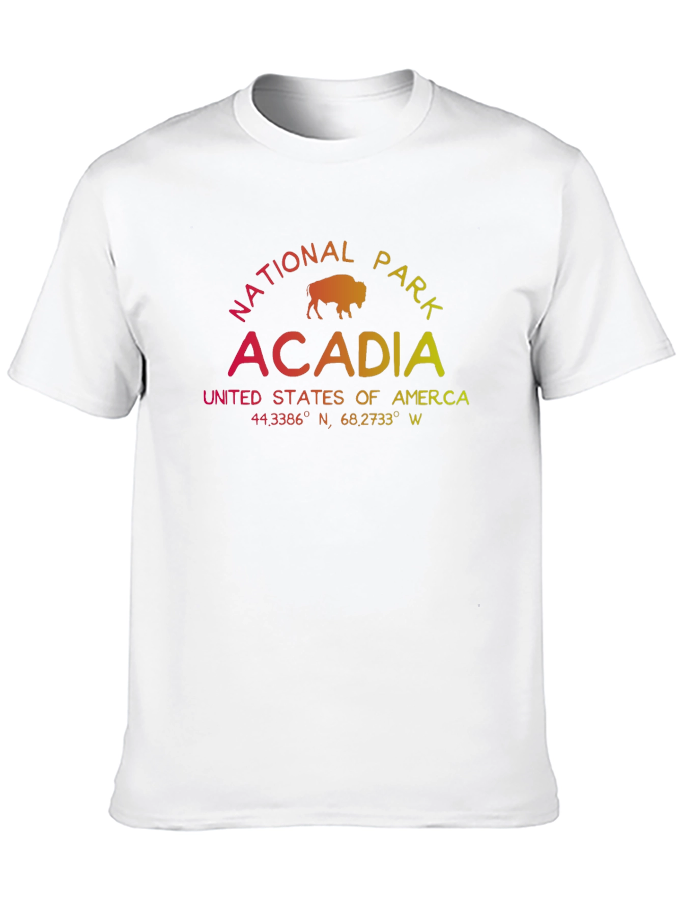 Acadia National Park T-Shirt - Gradient Graphic Tee