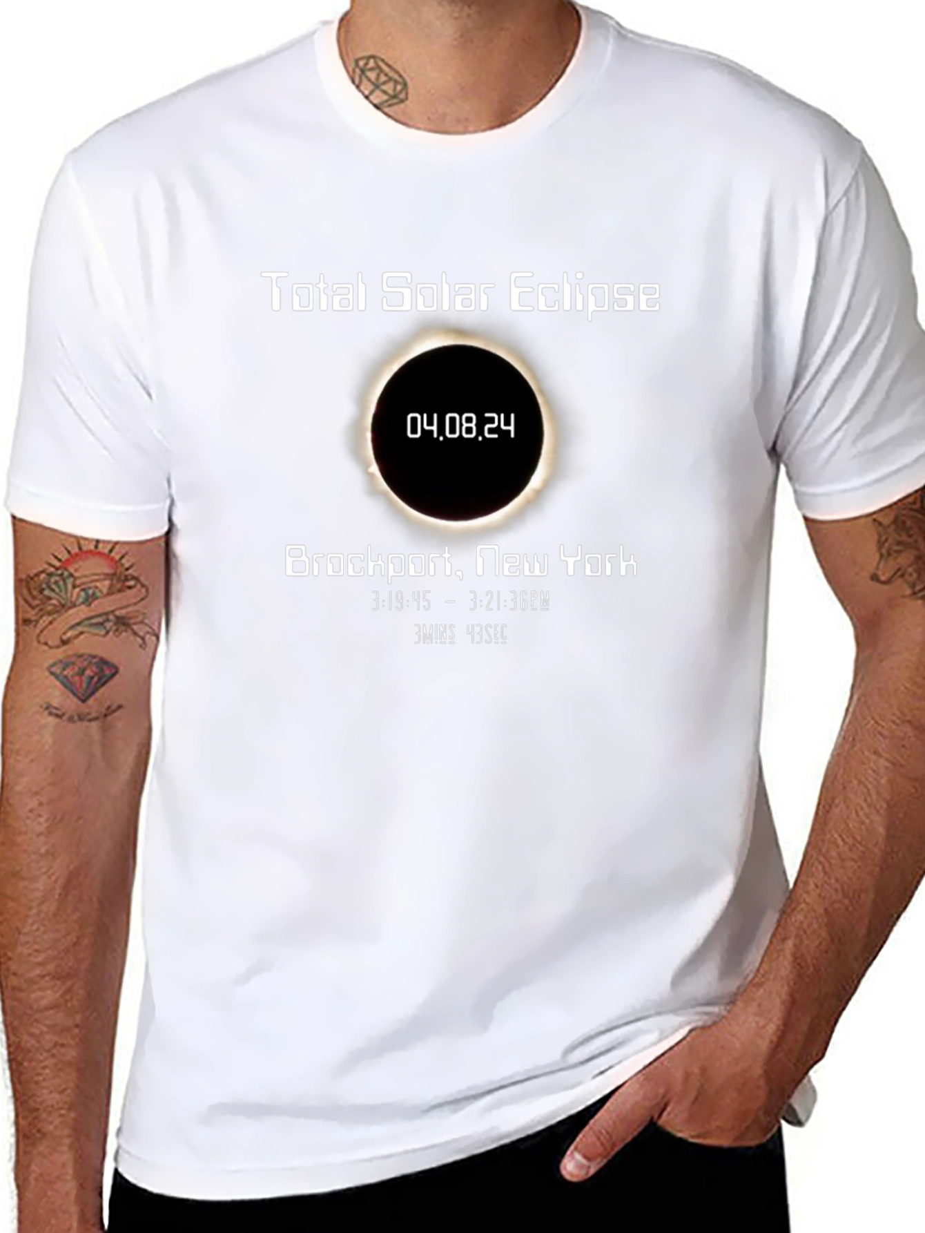 Total Solar Eclipse 04.08.24 Brockport NY T-Shirt