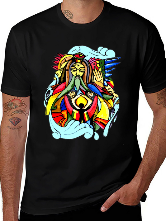 Abstract Art Black T-Shirt