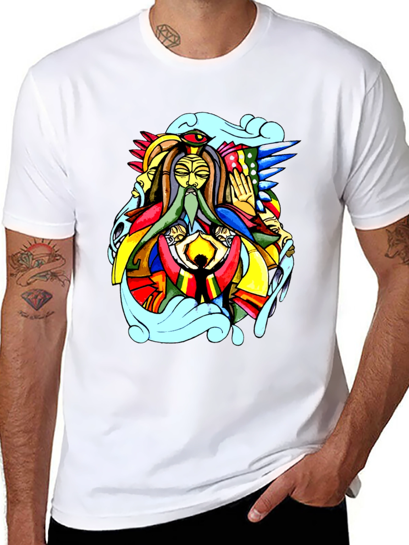 Abstract Art Black T-Shirt