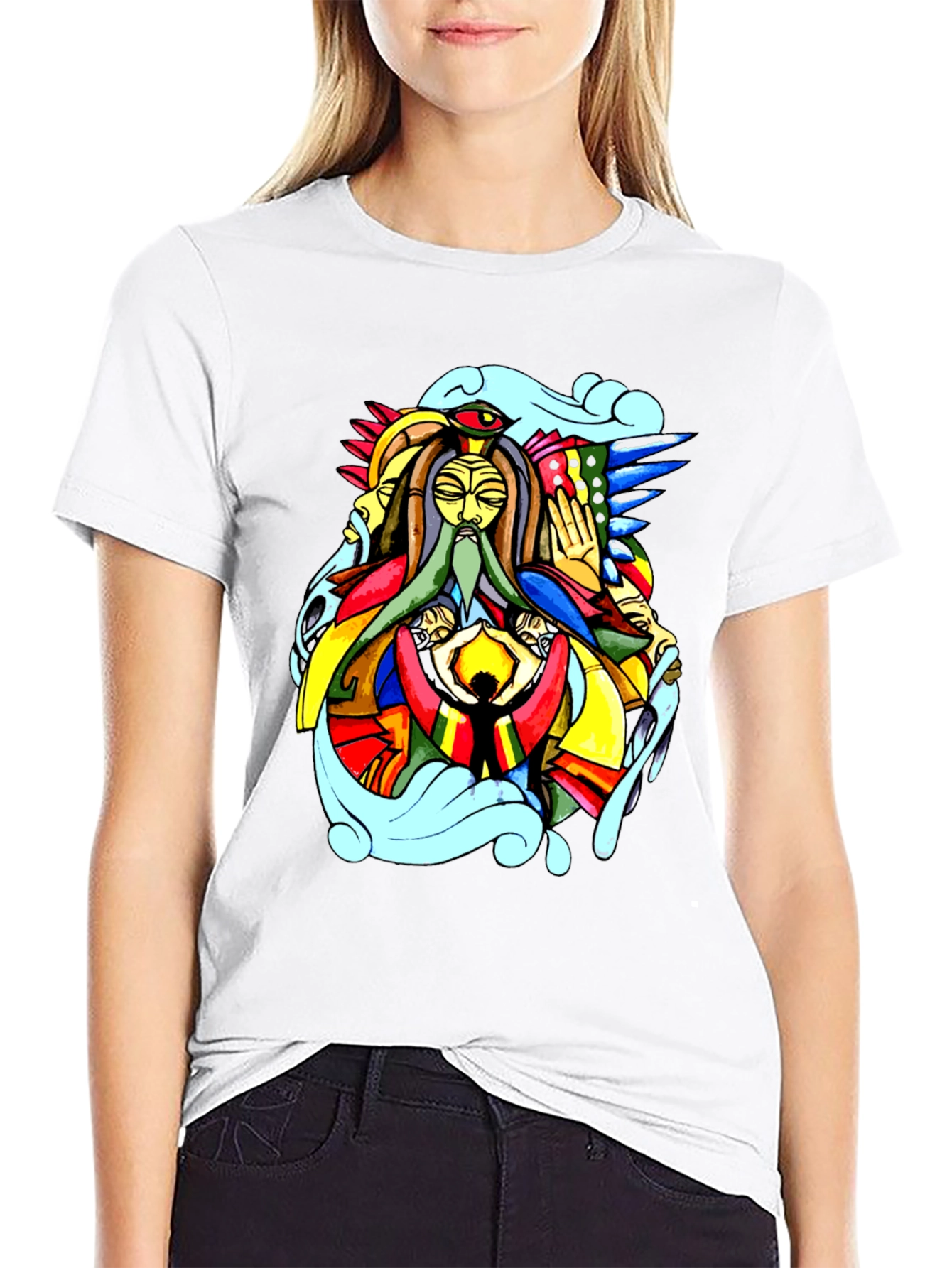 Abstract Art Black T-Shirt