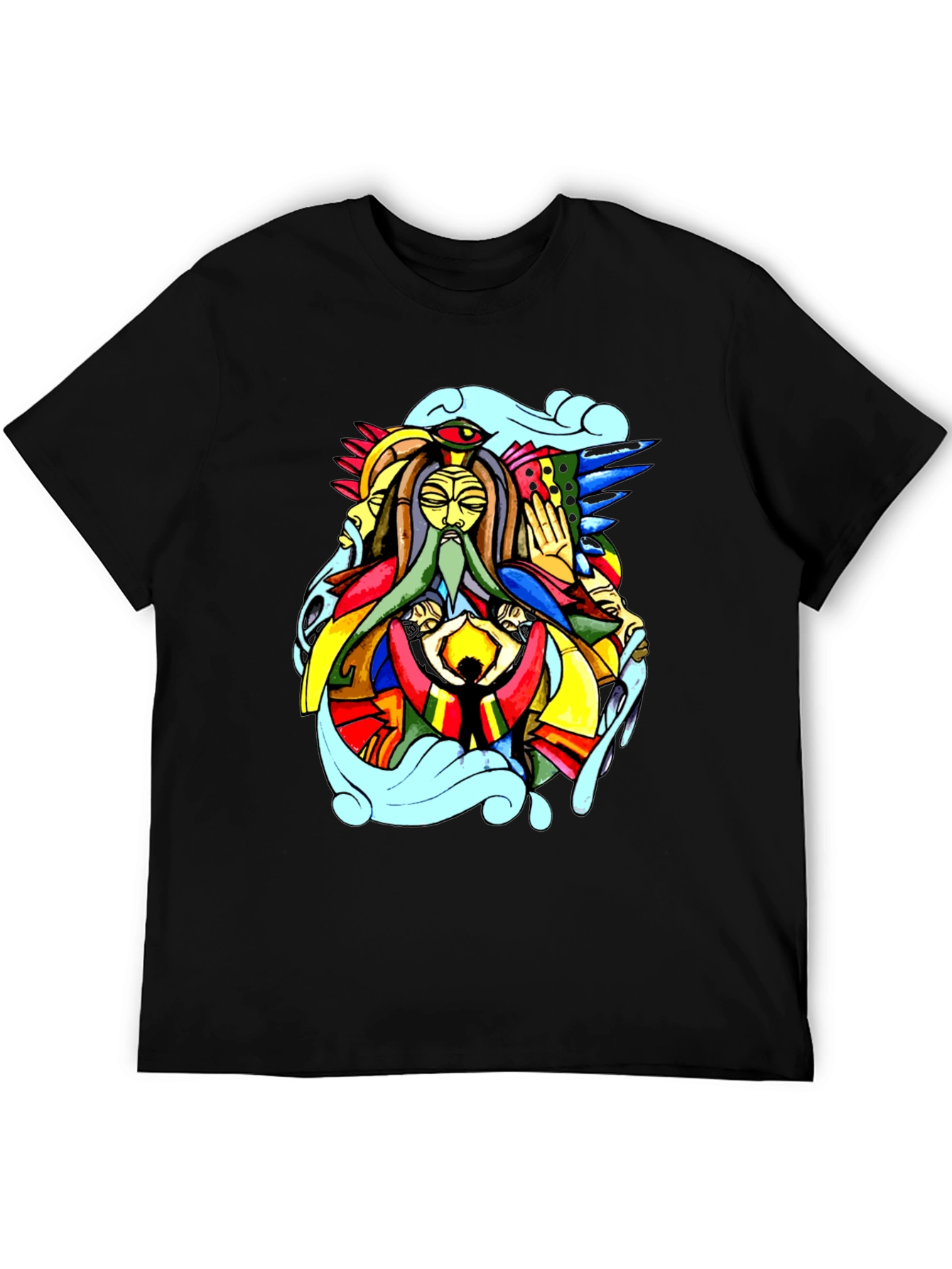 Abstract Art Black T-Shirt
