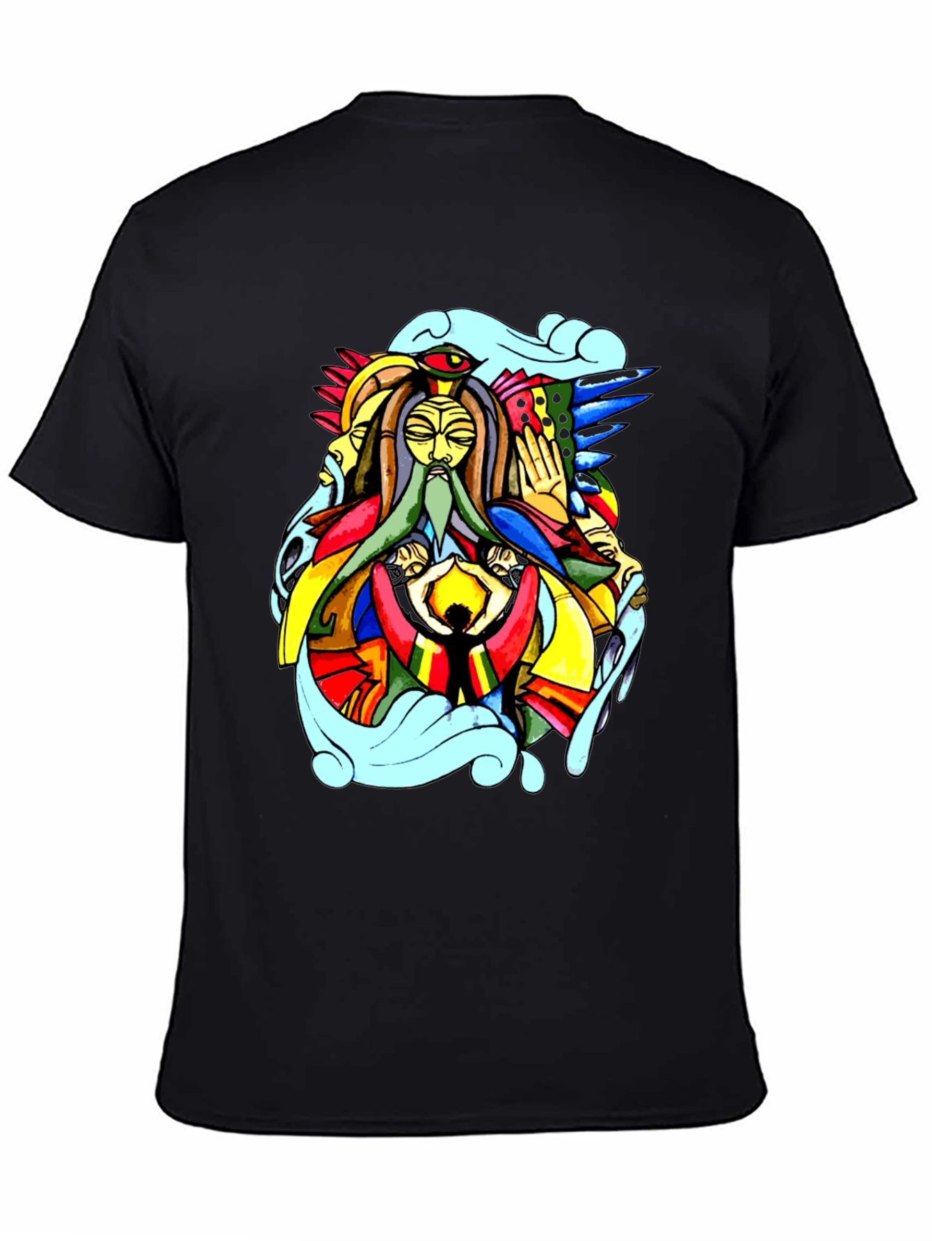 Abstract Art Black T-Shirt