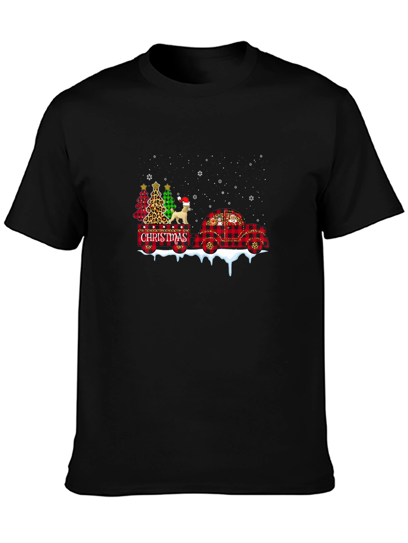 Christmas Tree & Dog T-Shirt