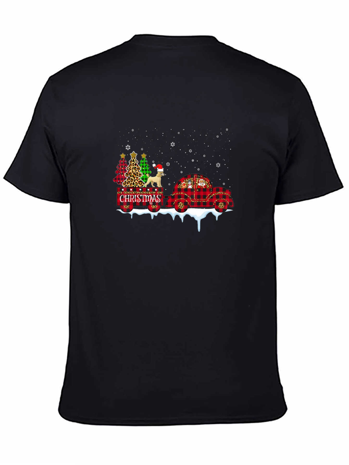 Christmas Tree & Dog T-Shirt