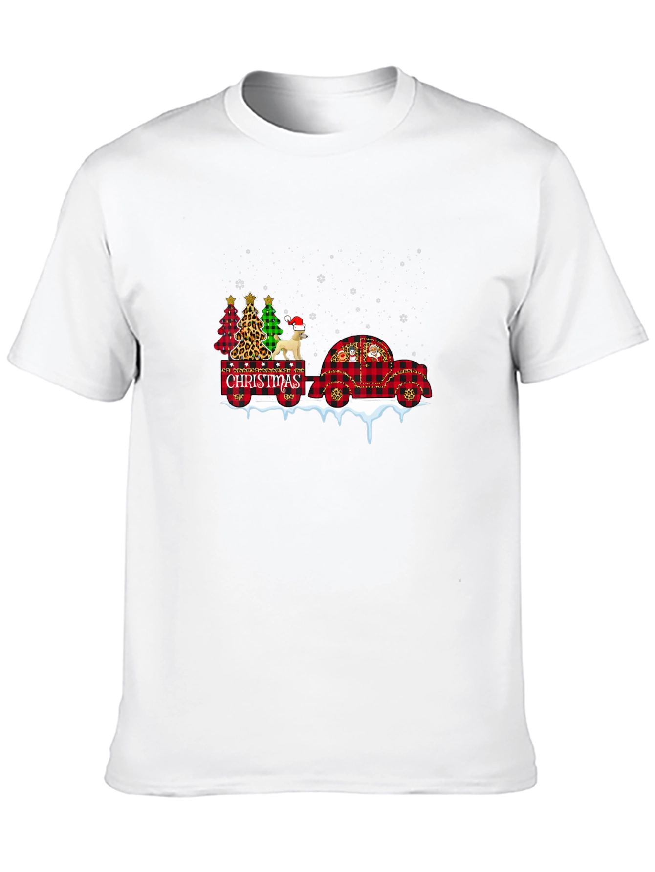 Christmas Tree & Dog T-Shirt