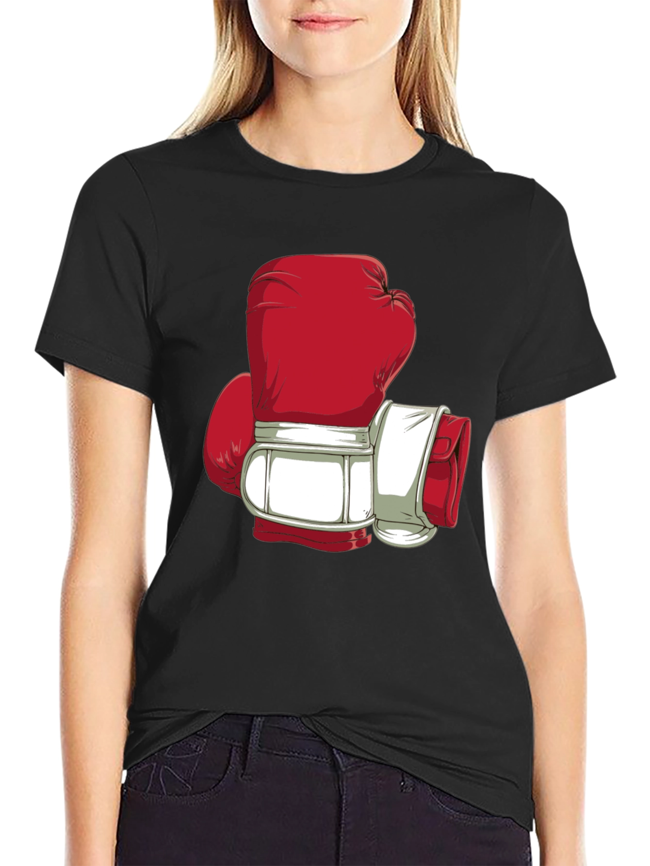 Boxing Glove Graphic Tee - Punch Out Style!