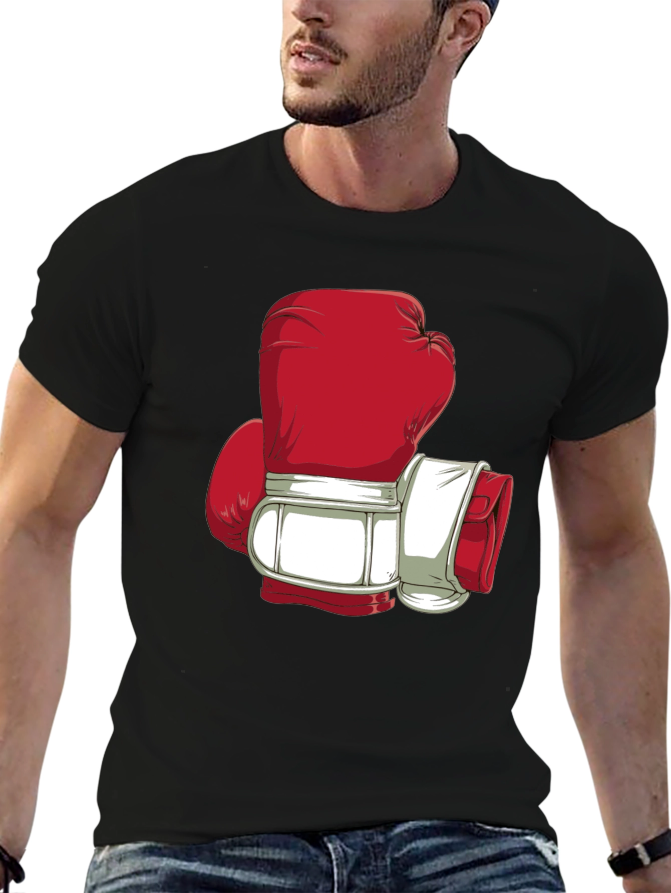 Boxing Glove Graphic Tee - Punch Out Style!