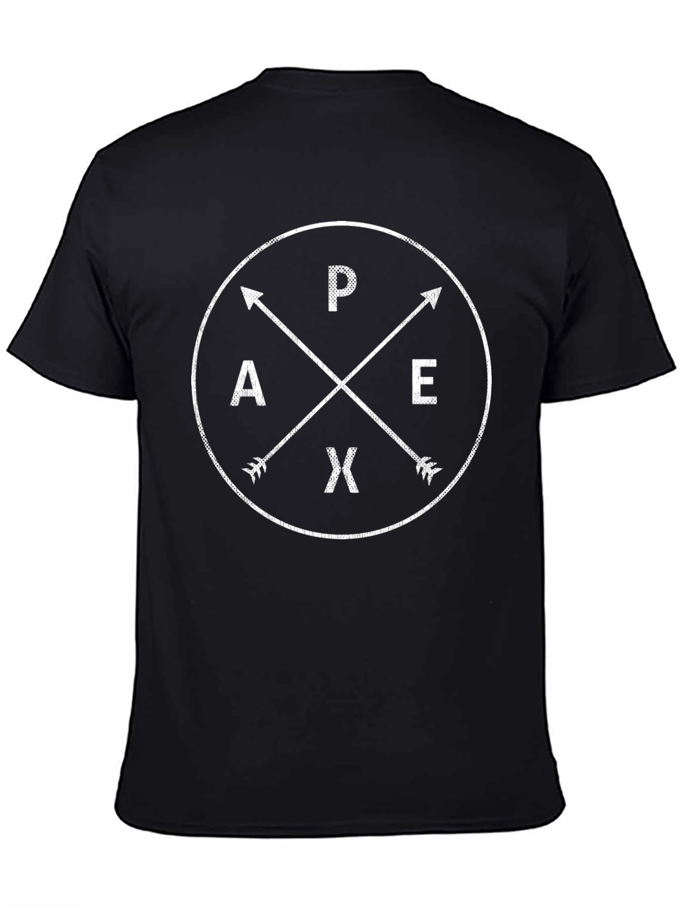 Apex Compass Graphic T-Shirt - Black Cotton Tee