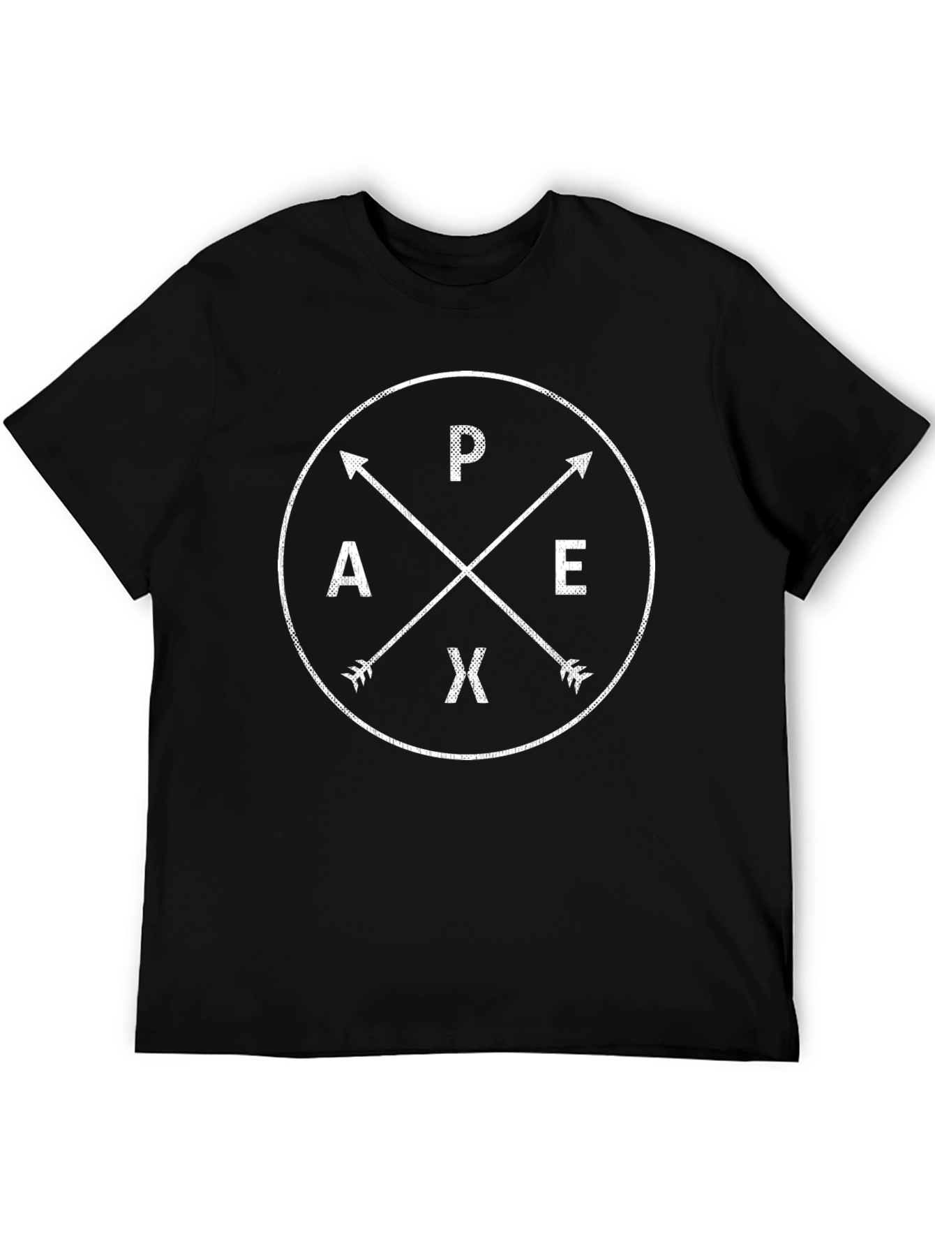 Apex Compass Graphic T-Shirt - Black Cotton Tee