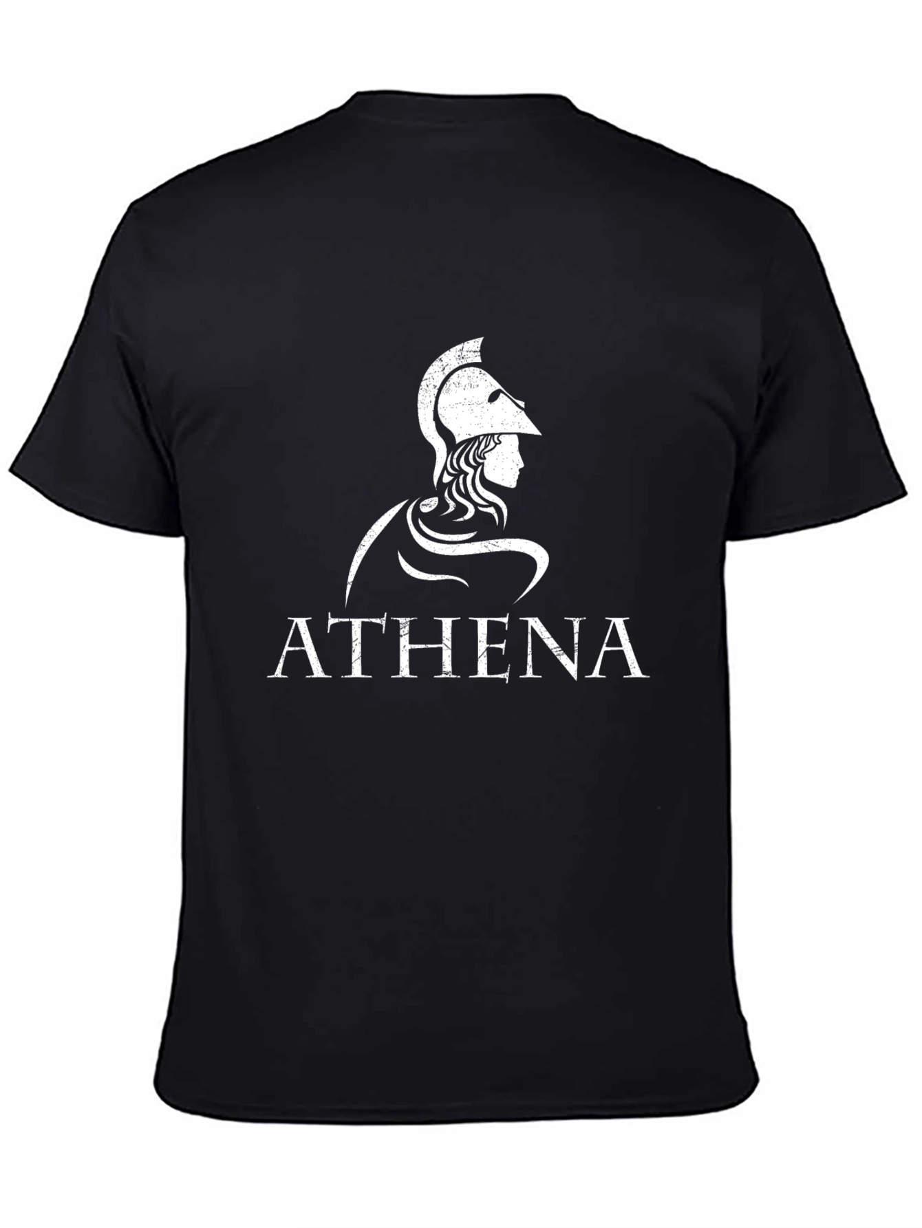 Athena Graphic Tee - Black Cotton T-Shirt
