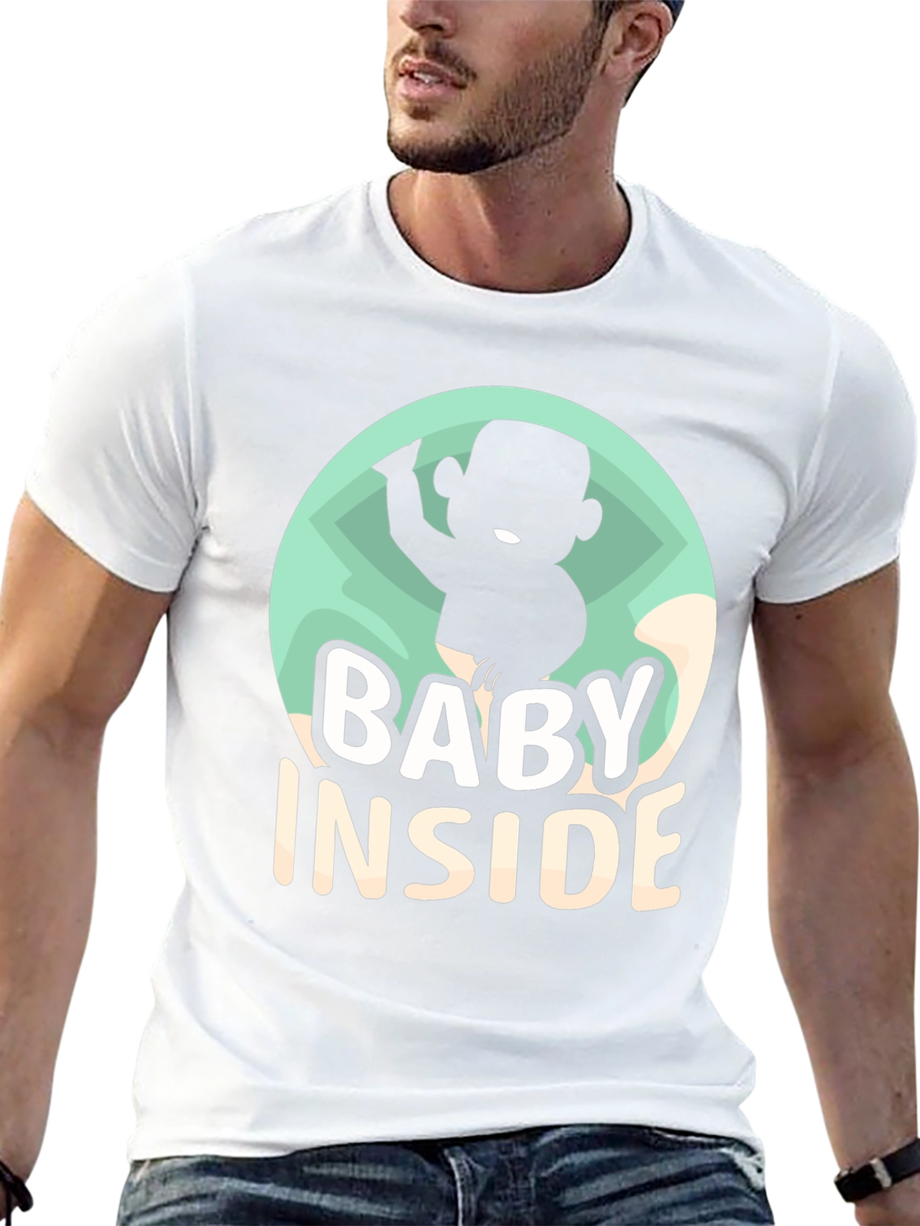 Baby Inside Funny Pregnancy Announcement T-Shirt