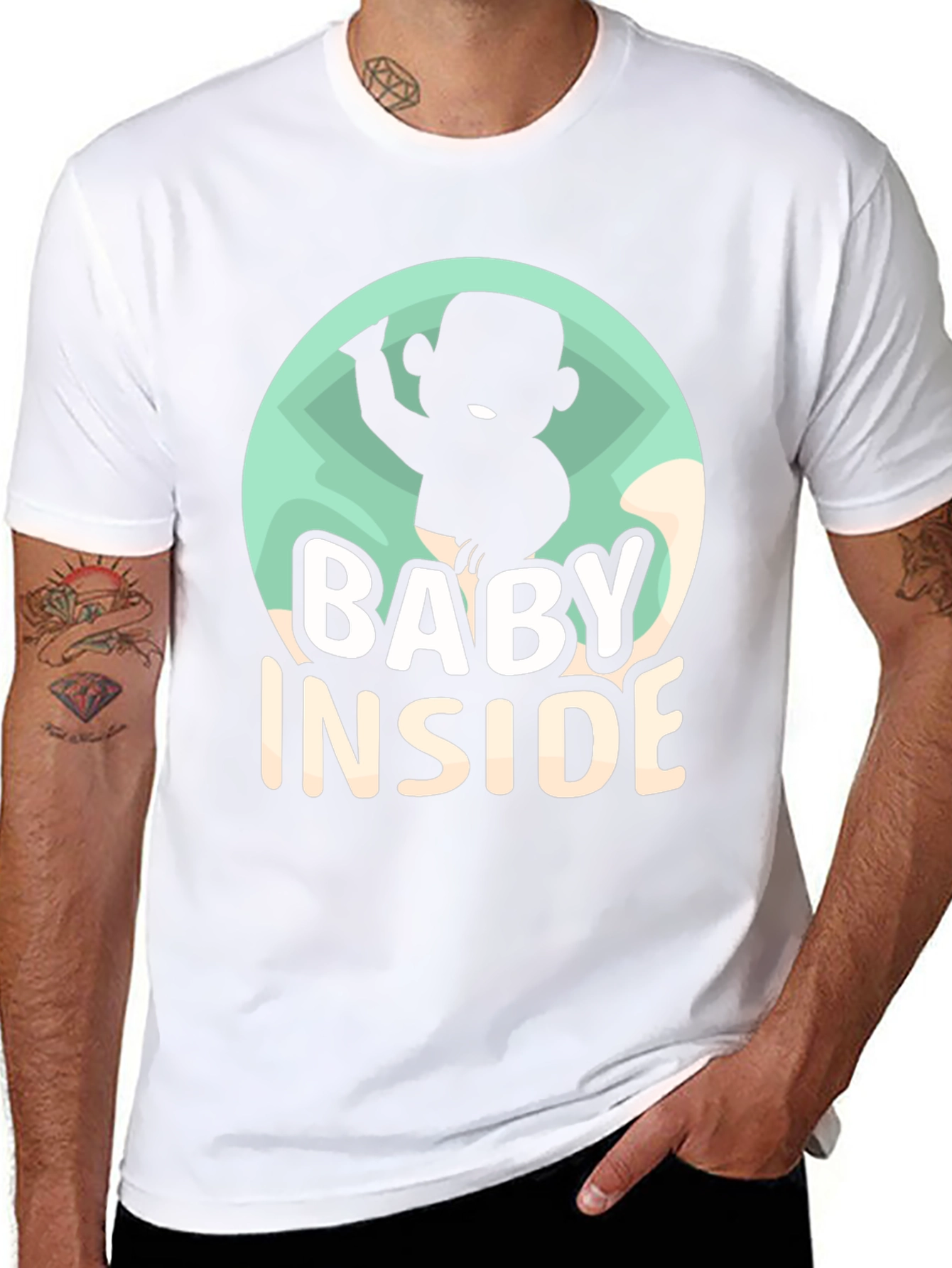 Baby Inside Funny Pregnancy Announcement T-Shirt