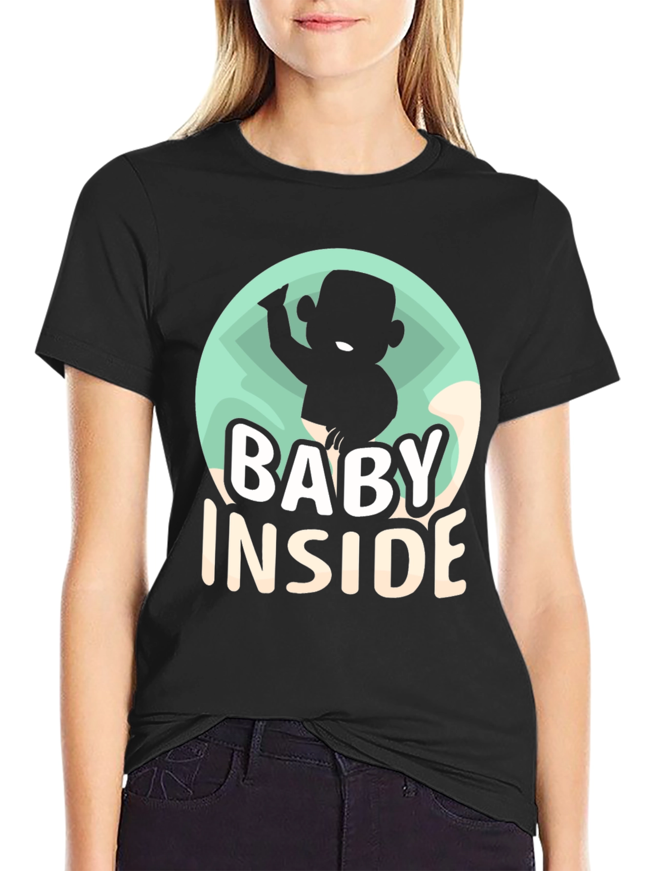 Baby Inside Funny Pregnancy Announcement T-Shirt
