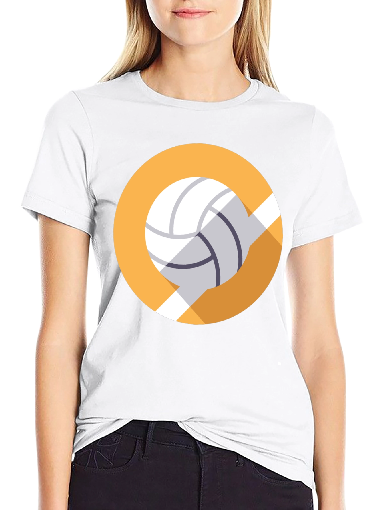 Volleyball Graphic Tee - Sporty Casual Style