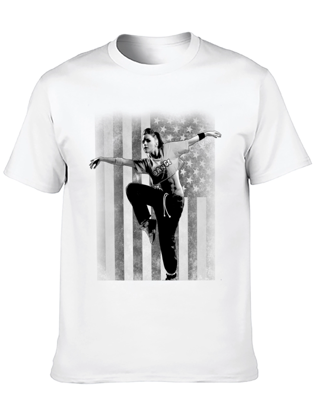 Dance USA Flag Graphic T-Shirt