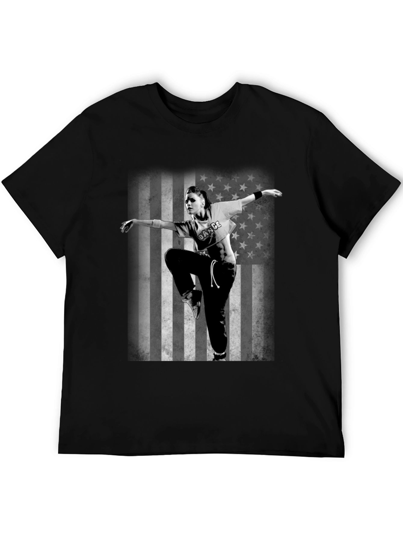 Dance USA Flag Graphic T-Shirt