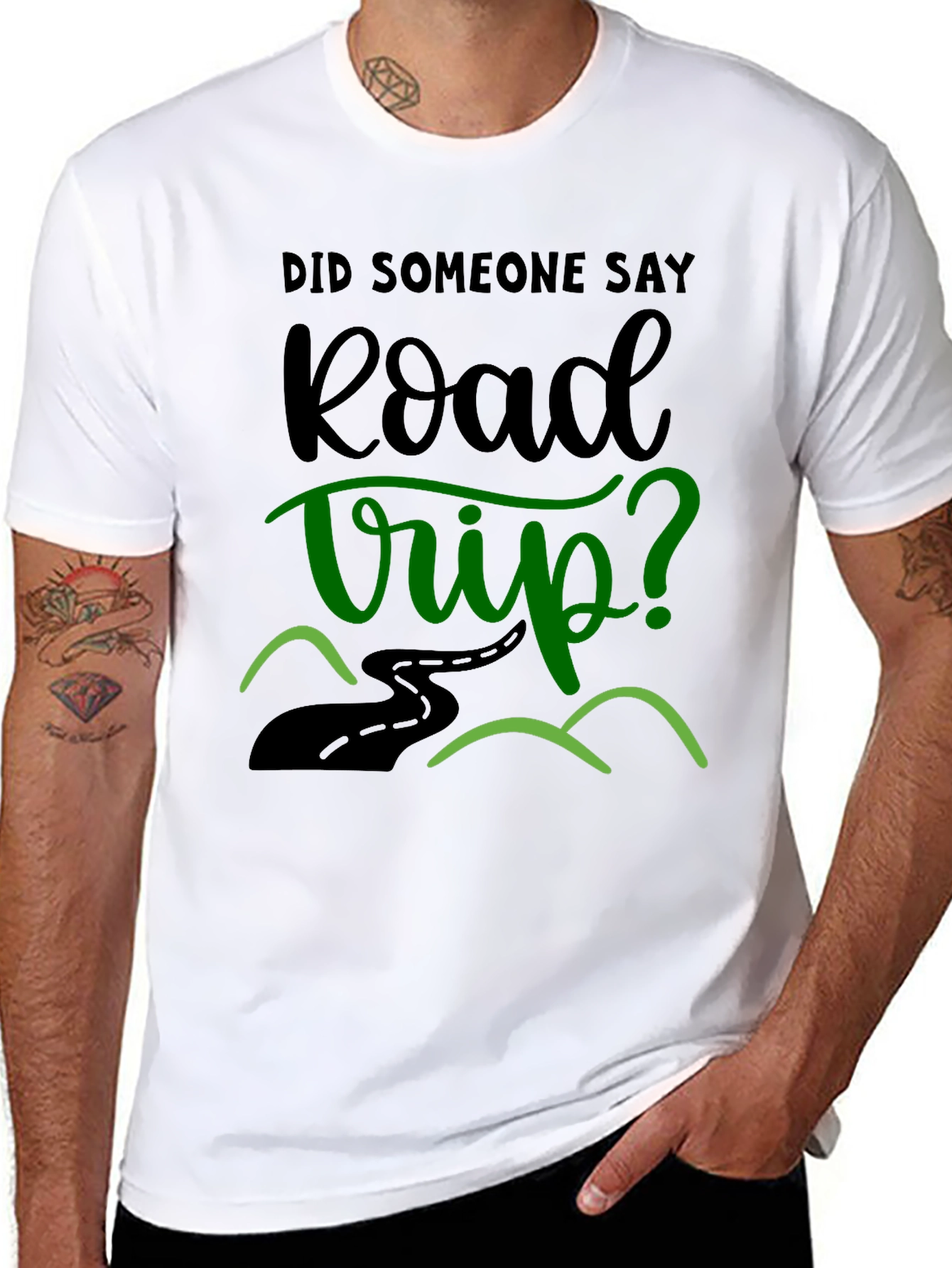 Road Trip T-Shirt - Black Graphic Tee