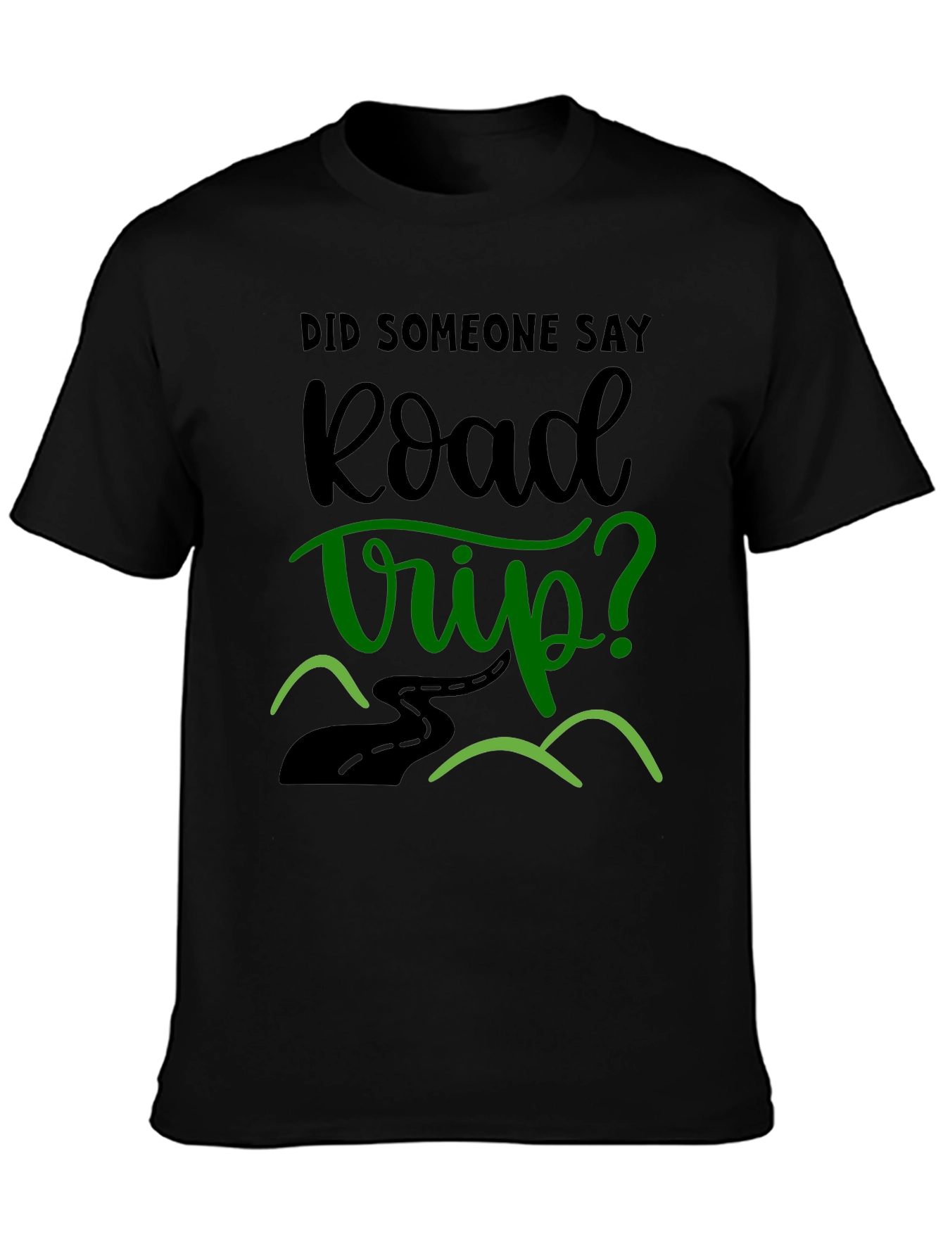 Road Trip T-Shirt - Black Graphic Tee