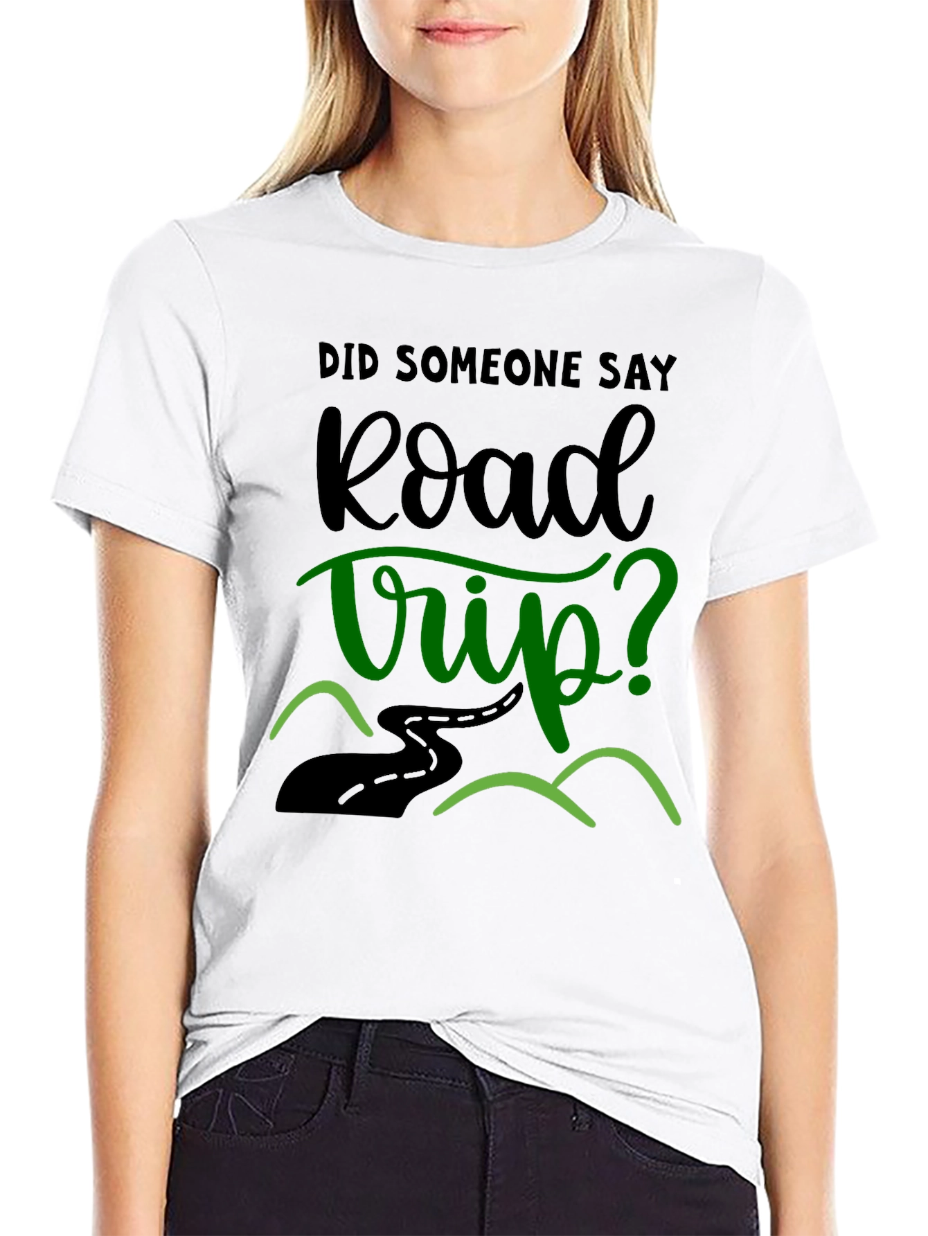 Road Trip T-Shirt - Black Graphic Tee