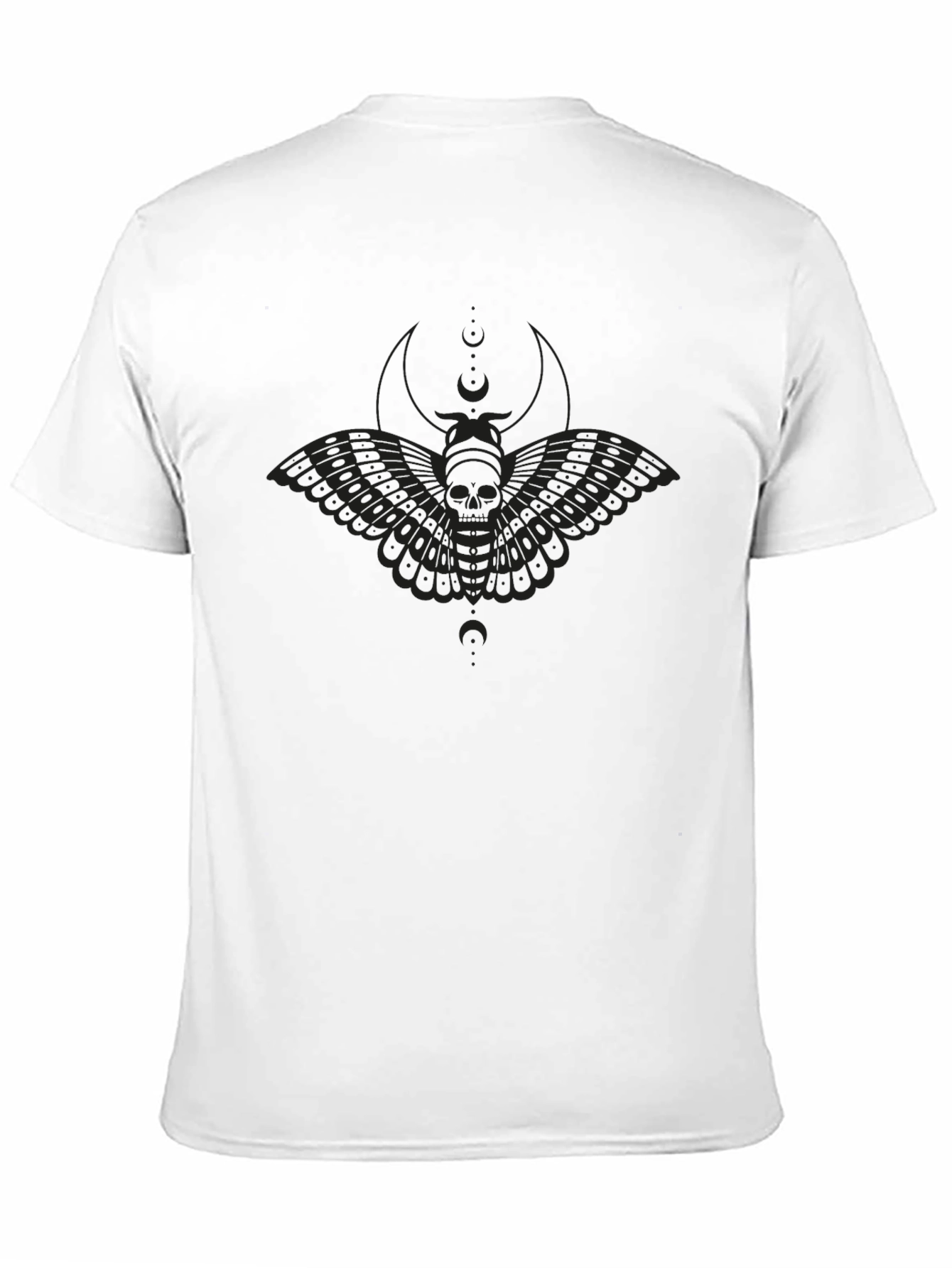 Moth Skull Graphic T-Shirt - Dark Aesthetic Tee