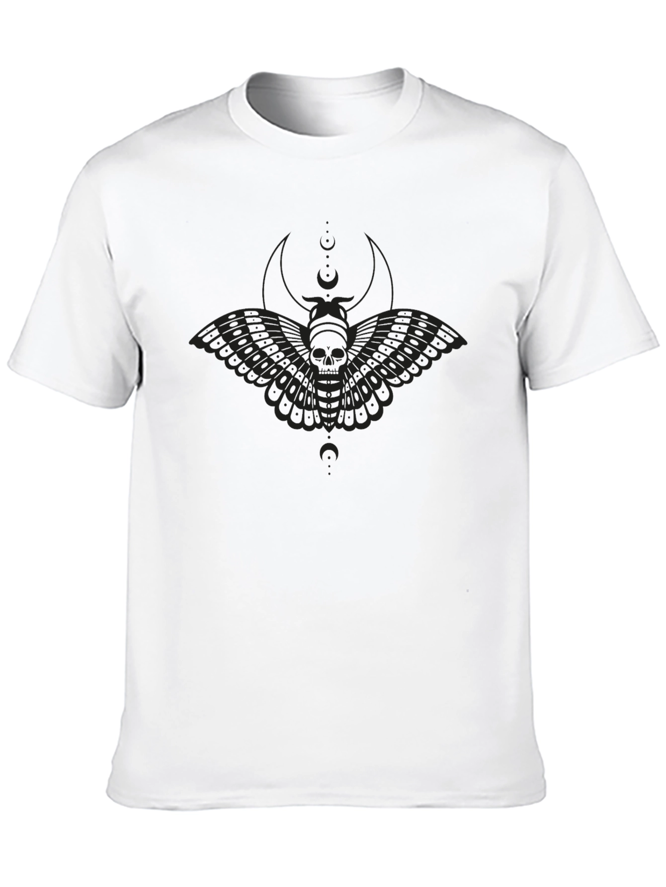 Moth Skull Graphic T-Shirt - Dark Aesthetic Tee