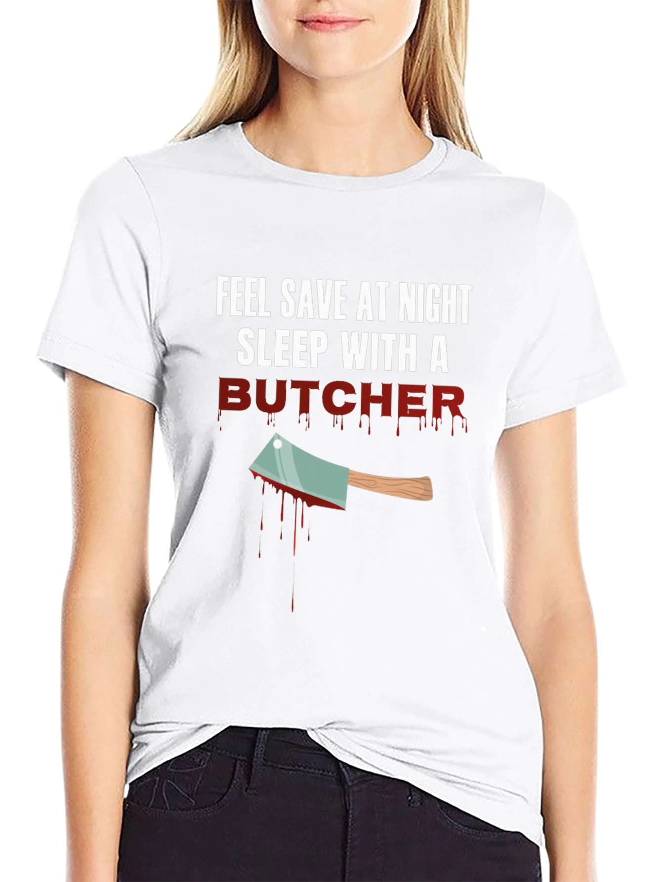 Sleep With a Butcher Graphic T-Shirt