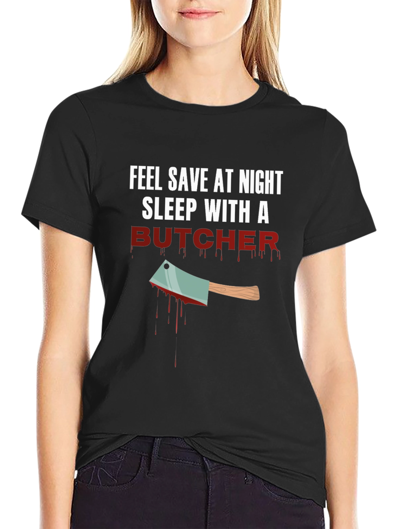 Sleep With a Butcher Graphic T-Shirt