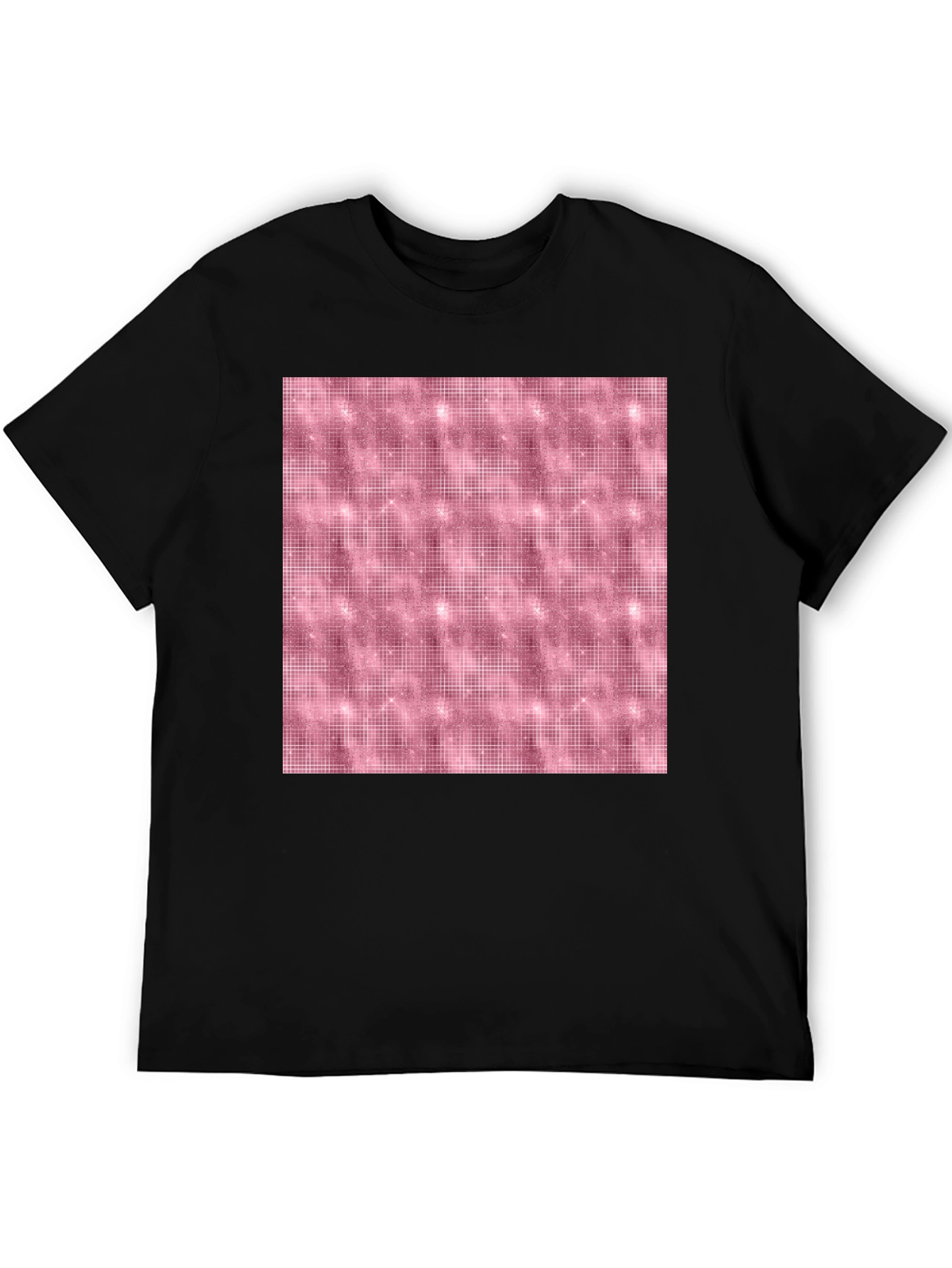 Rose Gold Sparkle Tee - Stylish Unisex Black T-Shirt