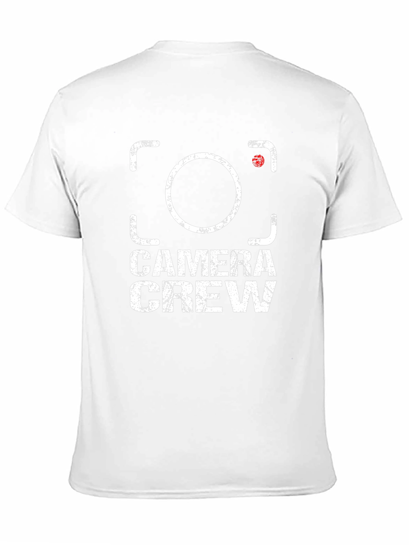 Camera Crew T-Shirt: Distressed Graphic Print