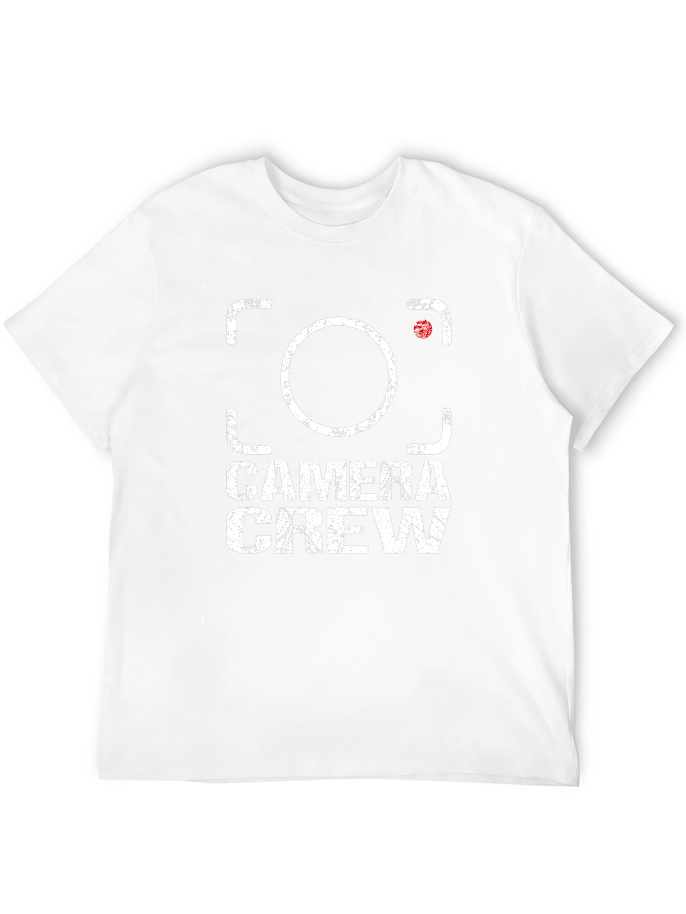 Camera Crew T-Shirt: Distressed Graphic Print
