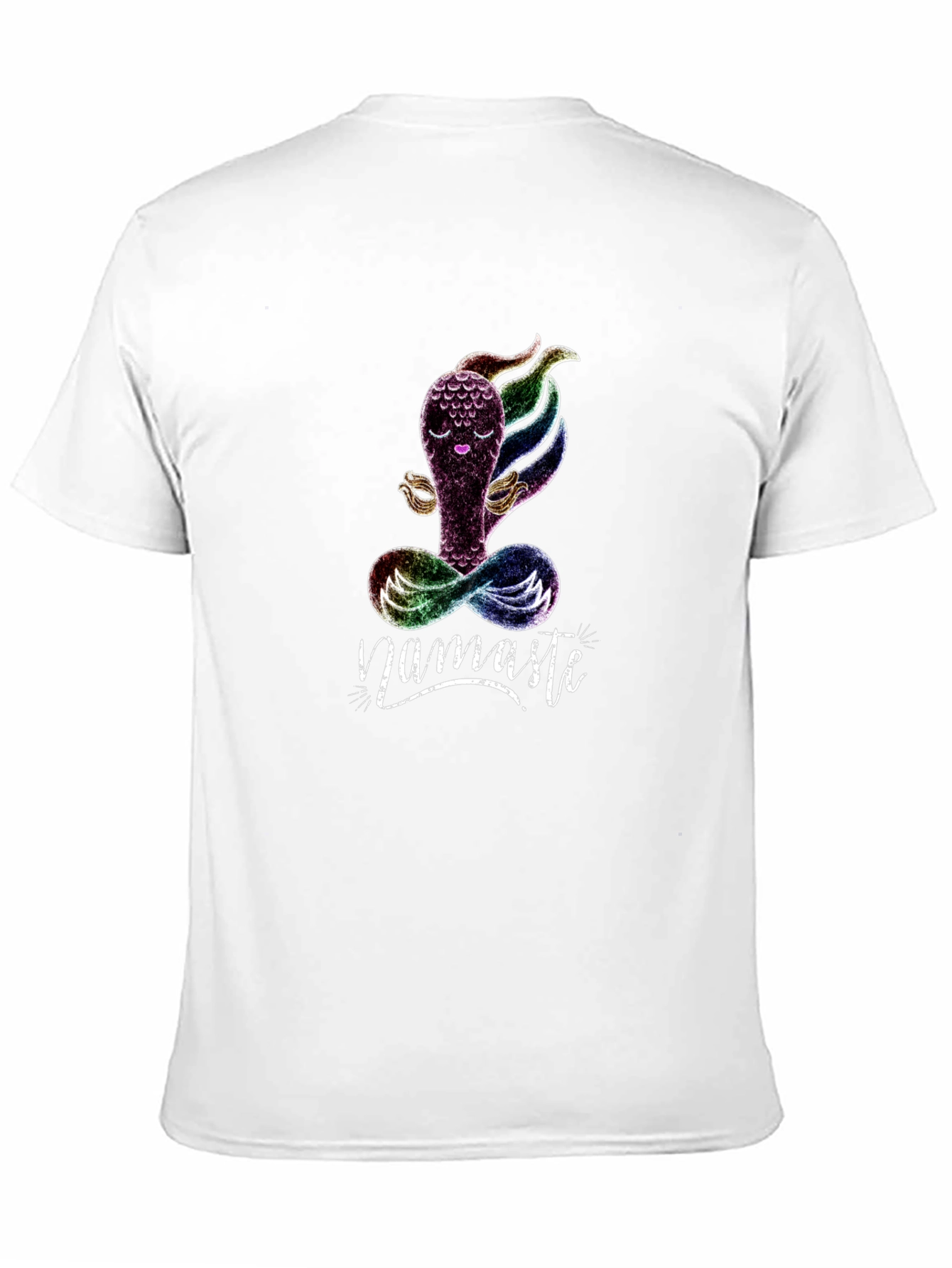 Namaste Yoga T-Shirt - Meditating Rainbow Creature