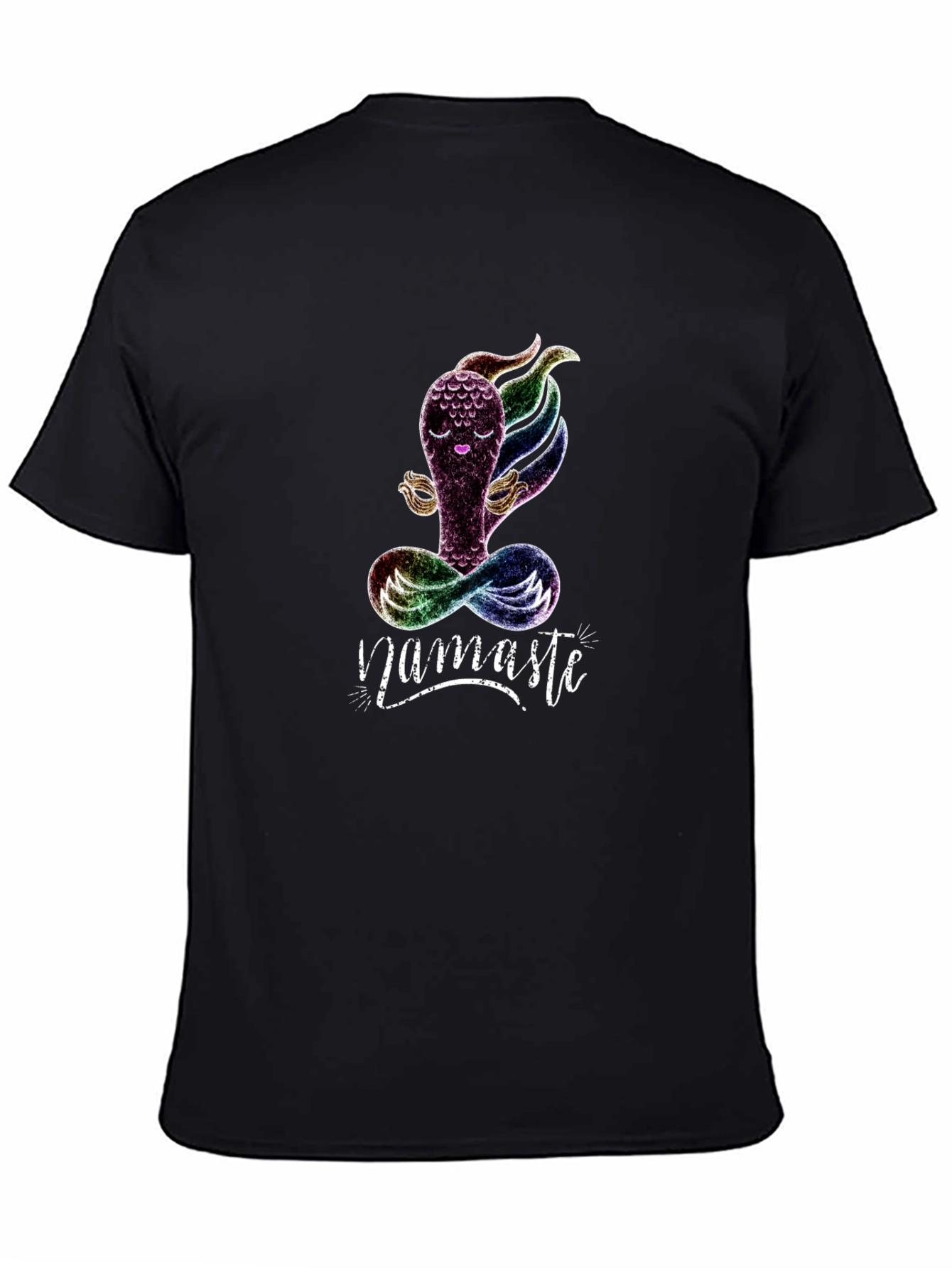 Namaste Yoga T-Shirt - Meditating Rainbow Creature