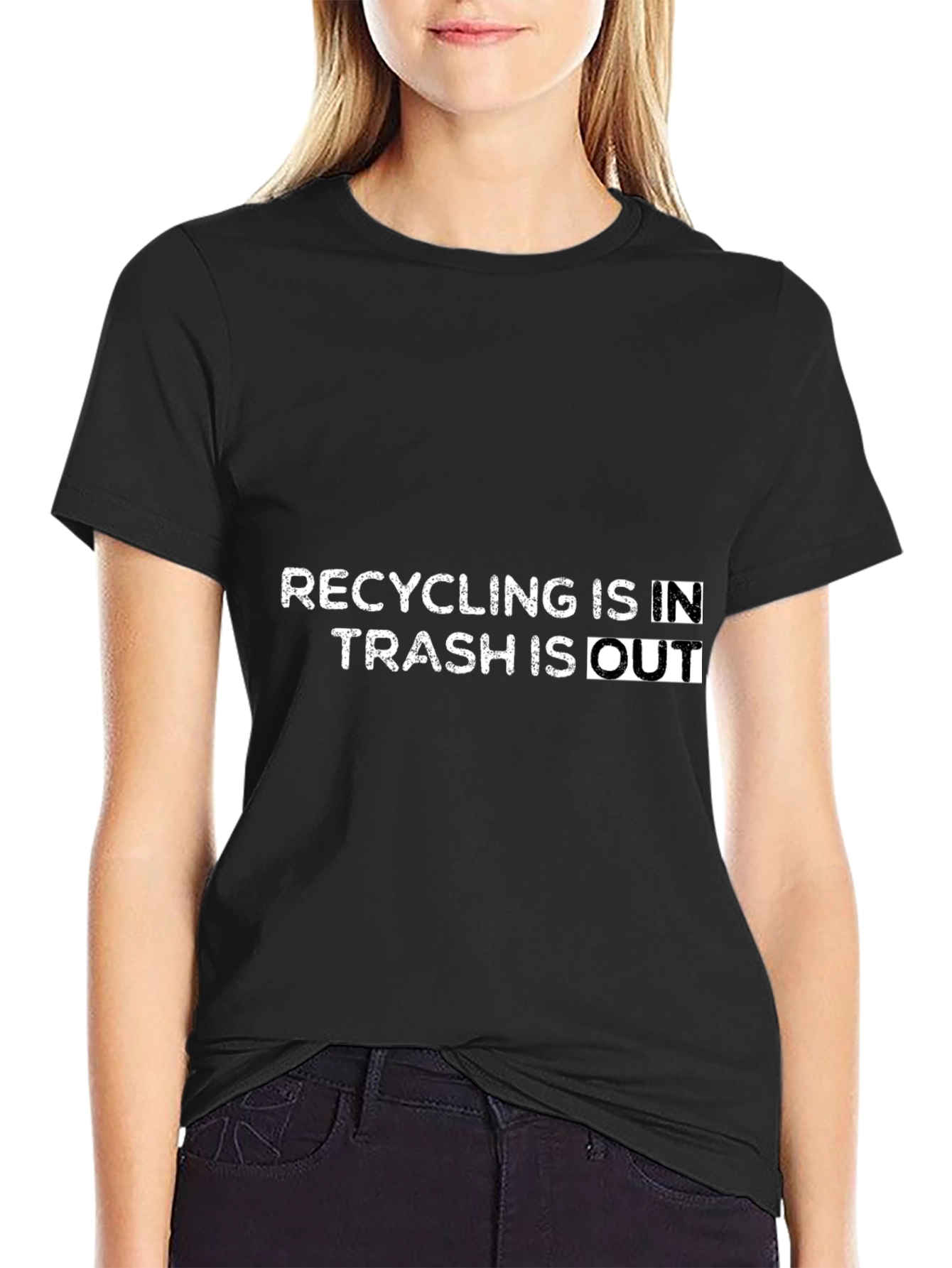 Recycling In Trash Out Graphic Tee